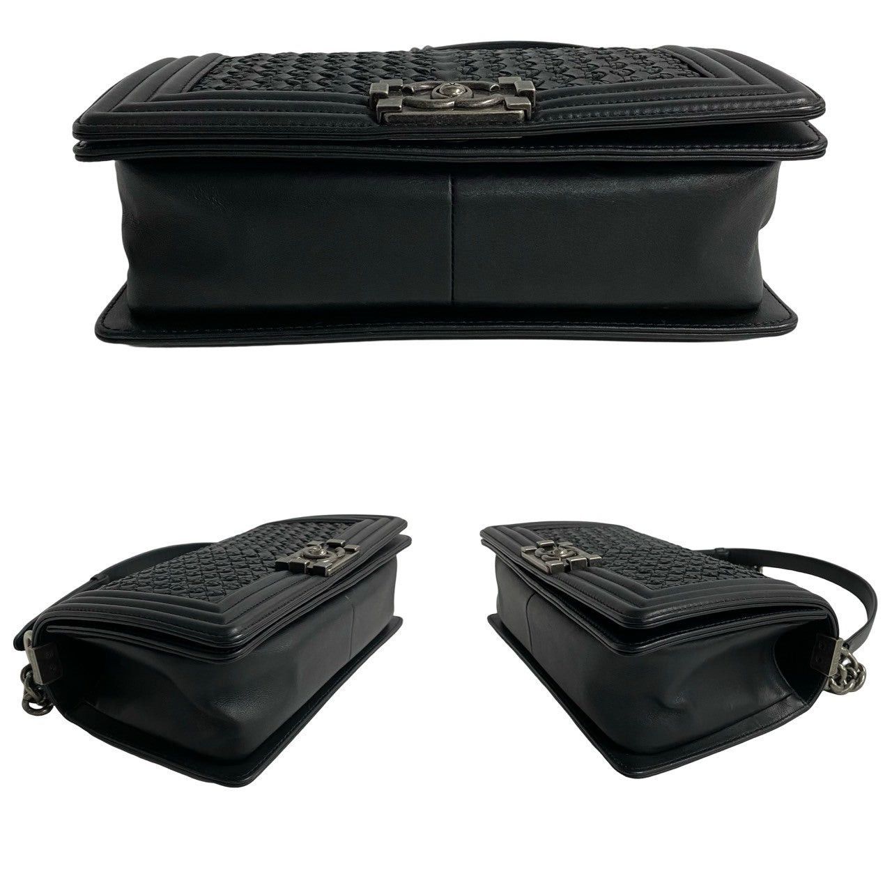 Chanel Chanel Shoulder Bag Black Leather Size ONE SIZE - 6 Thumbnail