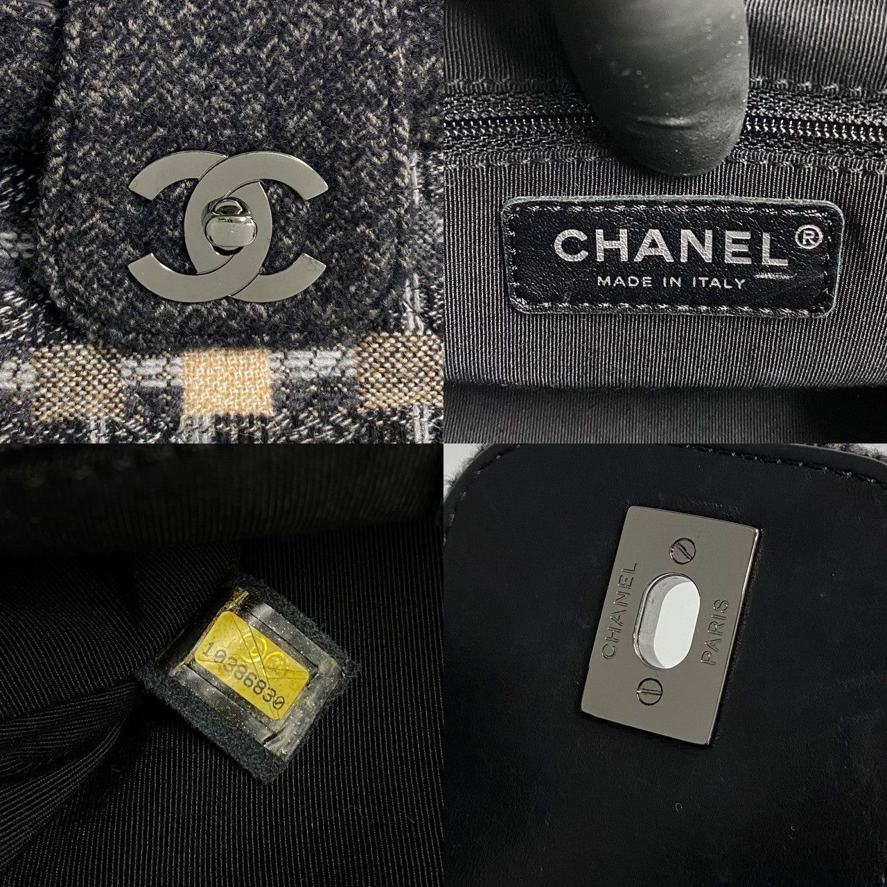Chanel Chanel Shoulder Bag Black Tweed Size ONE SIZE - 3 Thumbnail