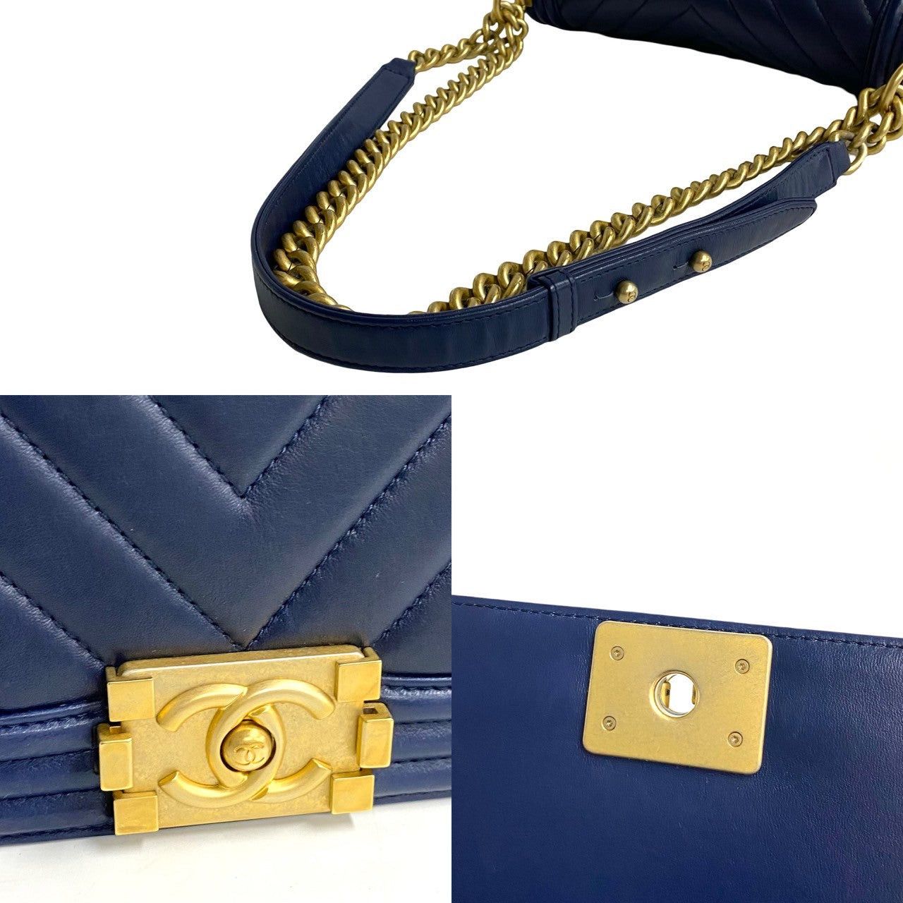 Chanel Chanel Shoulder Bag Blue Leather Size ONE SIZE - 7 Thumbnail