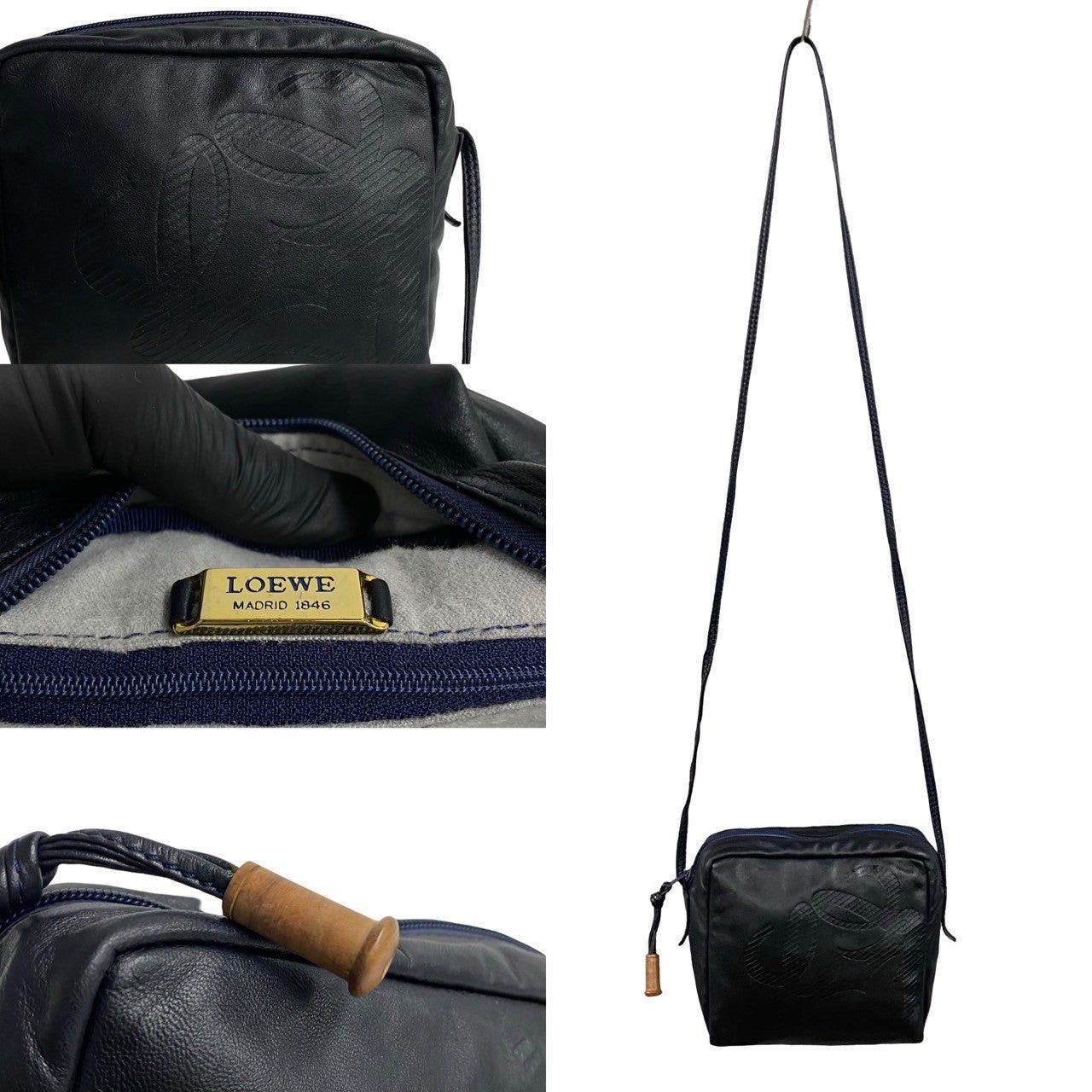 Loewe Loewe Shoulder Bag Blue Leather Size ONE SIZE - 3 Thumbnail