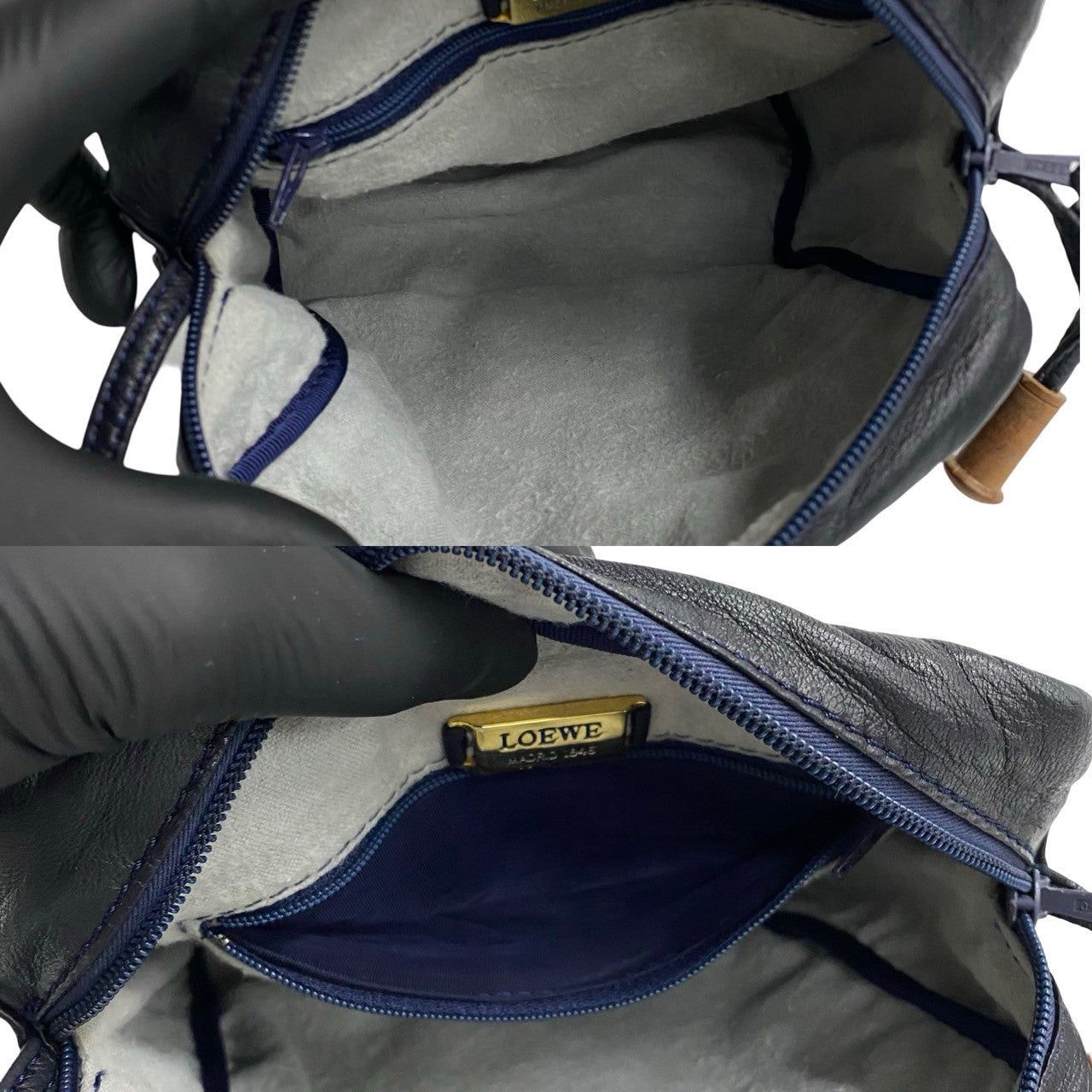 Loewe Loewe Shoulder Bag Blue Leather Size ONE SIZE - 8 Thumbnail