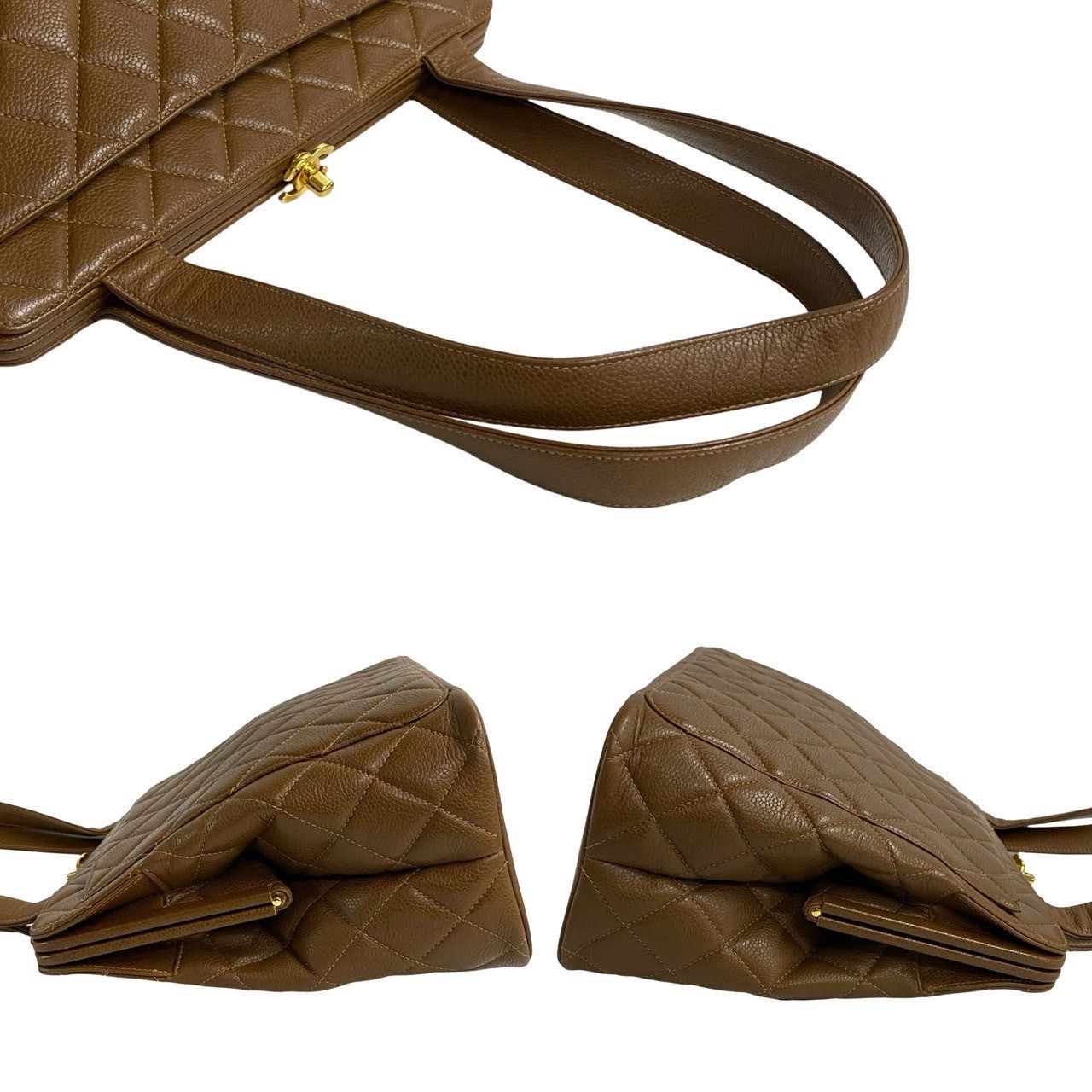 Chanel Chanel Tote Bag Brown Leather Size ONE SIZE - 5 Thumbnail