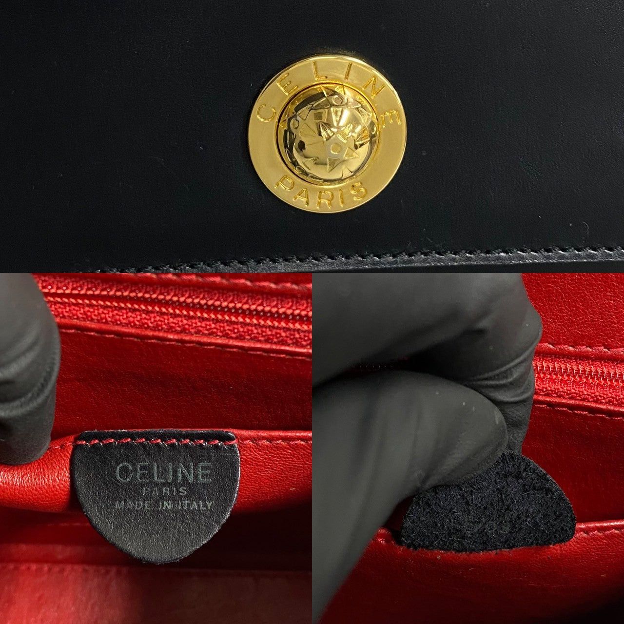 Celine Celine Handbag Black Leather Size ONE SIZE - 3 Thumbnail