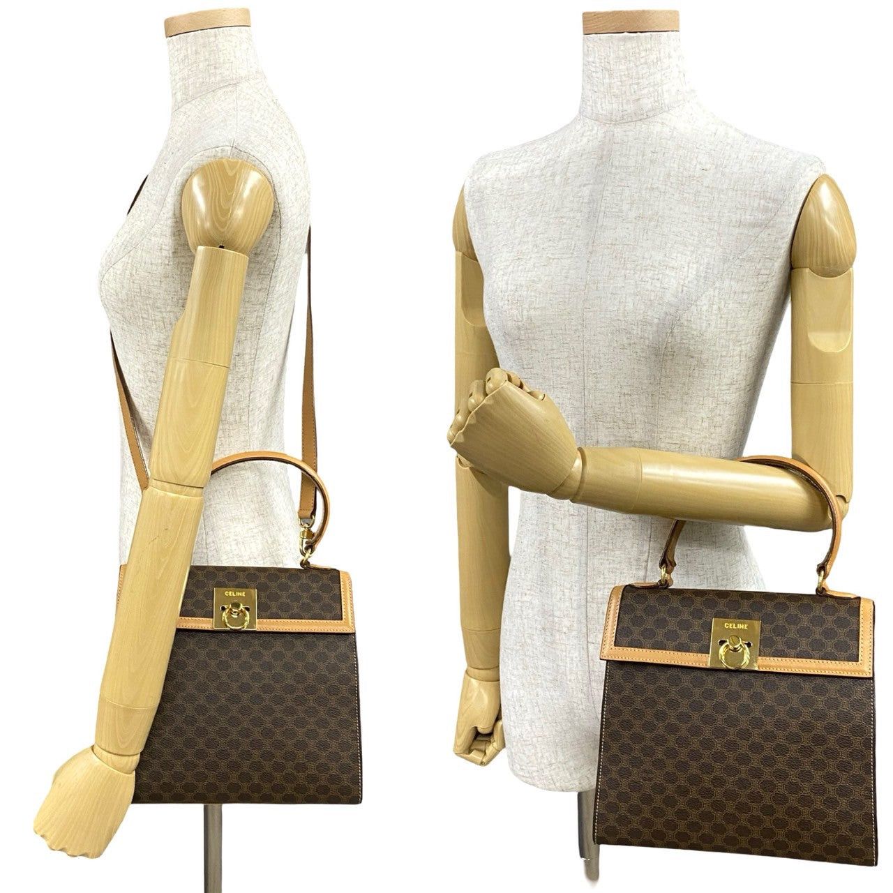 Celine Celine Shoulder Bag Brown Leather Size ONE SIZE - 2 Thumbnail