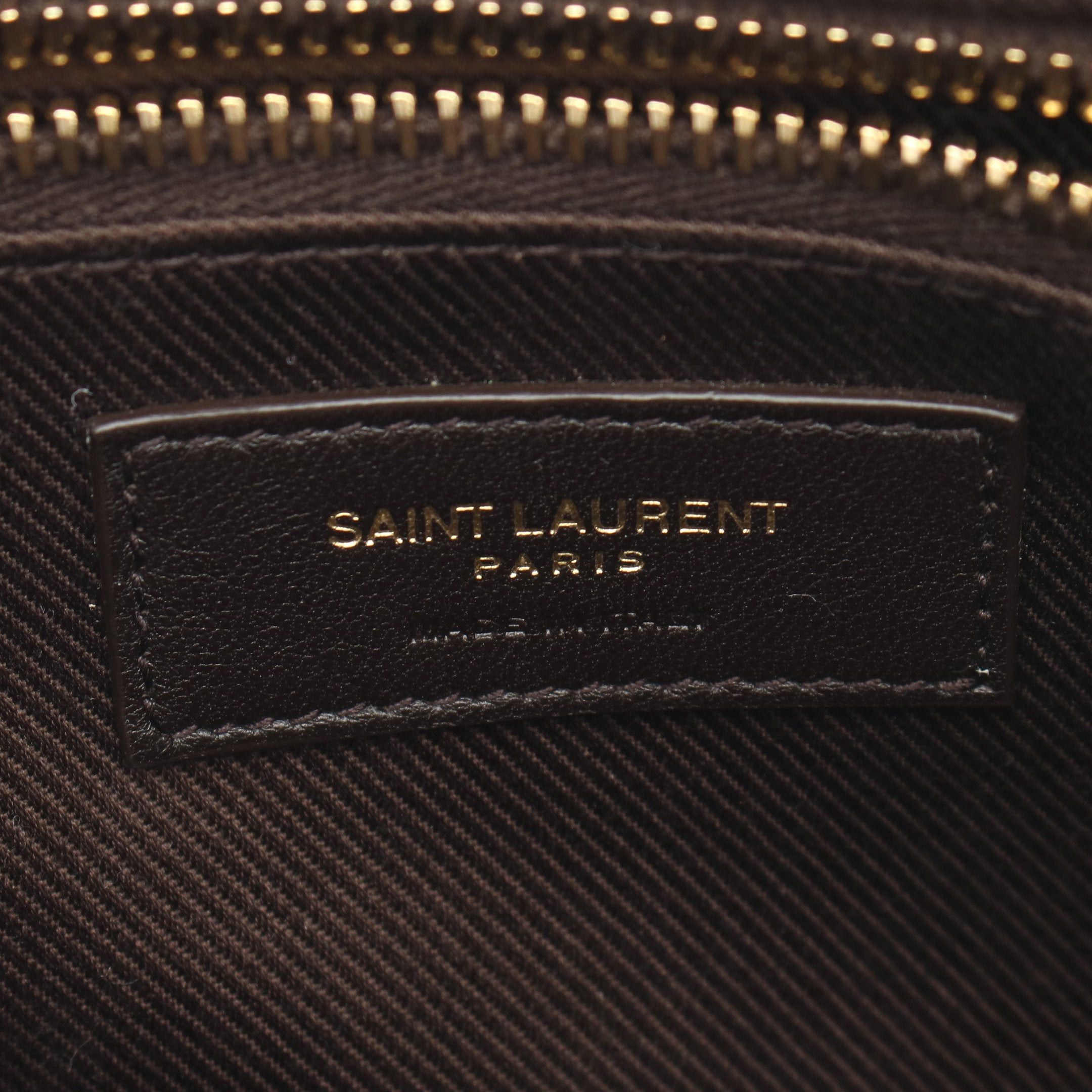 Yves Saint Laurent Yves Saint Laurent Monogram Camera Bag Shoulder Leather Dark Brown Size ONE SIZE - 4 Thumbnail