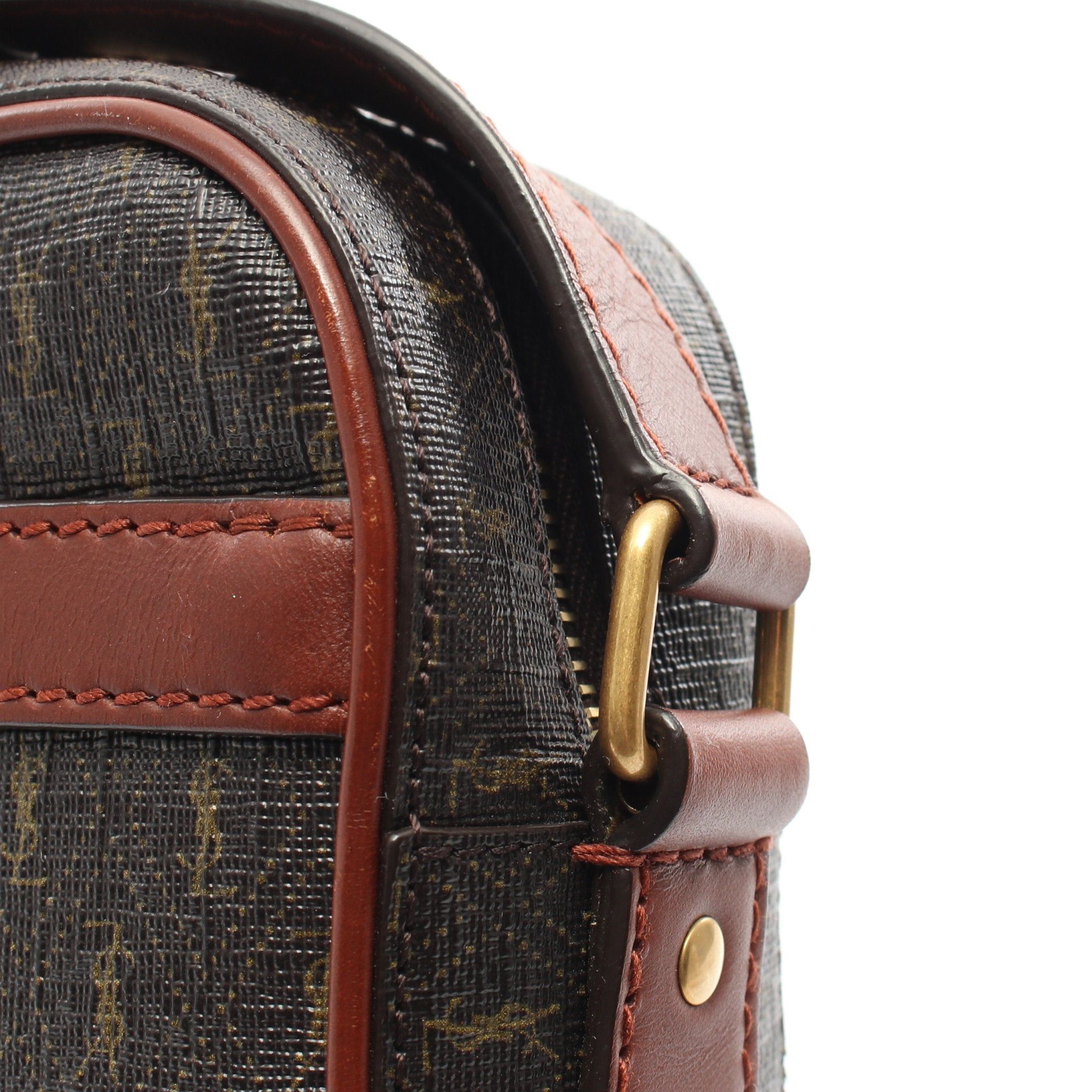 Yves Saint Laurent Yves Saint Laurent Monogram Camera Bag Shoulder Leather Dark Brown Size ONE SIZE - 7 Thumbnail