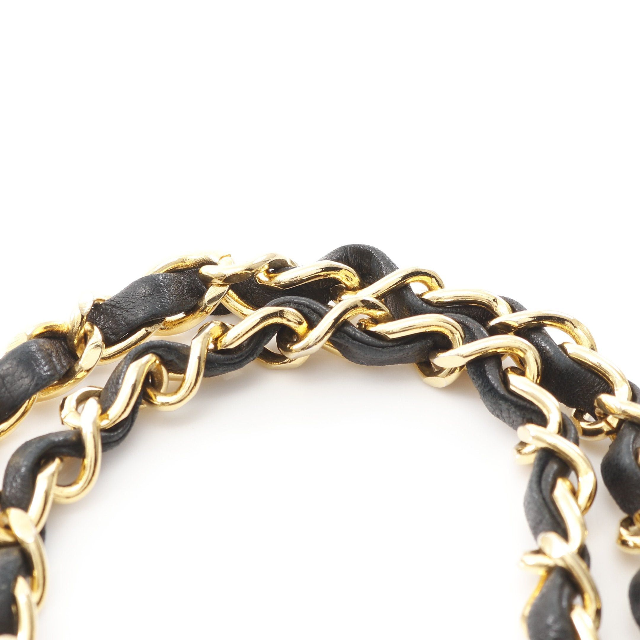 Chanel Chanel Matelasse Double Flap Chain Shoulder Bag Lambskin Black Gold Hardware Size ONE SIZE - 7 Thumbnail