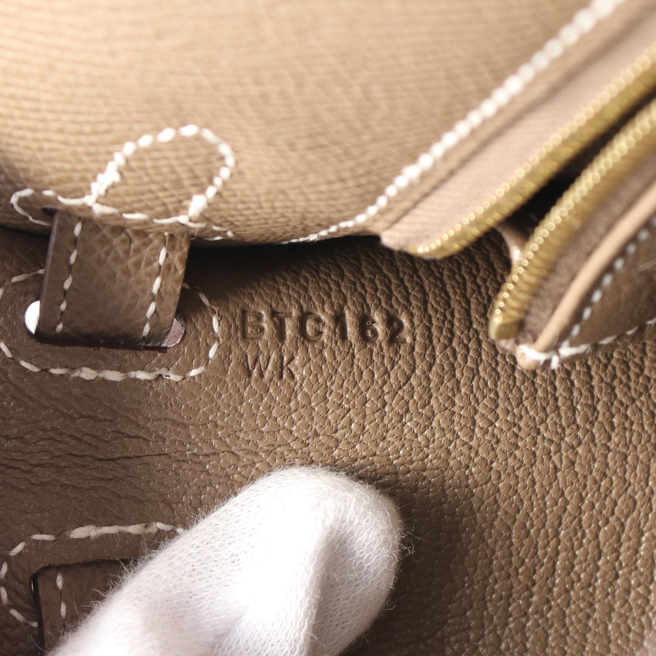 Hermes Hermes Kelly 25 Etoupe Handbag Veau Epsom Gray Brown Gold Hardware Outside Sewing B Stamp Size ONE SIZE - 5 Thumbnail