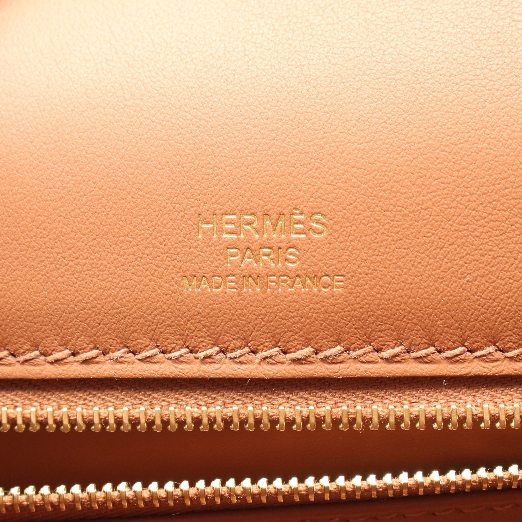 Hermes Hermes Kelly 25 Ecru Forbe Handbag Toile Ash Veau Swift Beige Brown Gold Hardware Double Engraved Size ONE SIZE - 4 Thumbnail