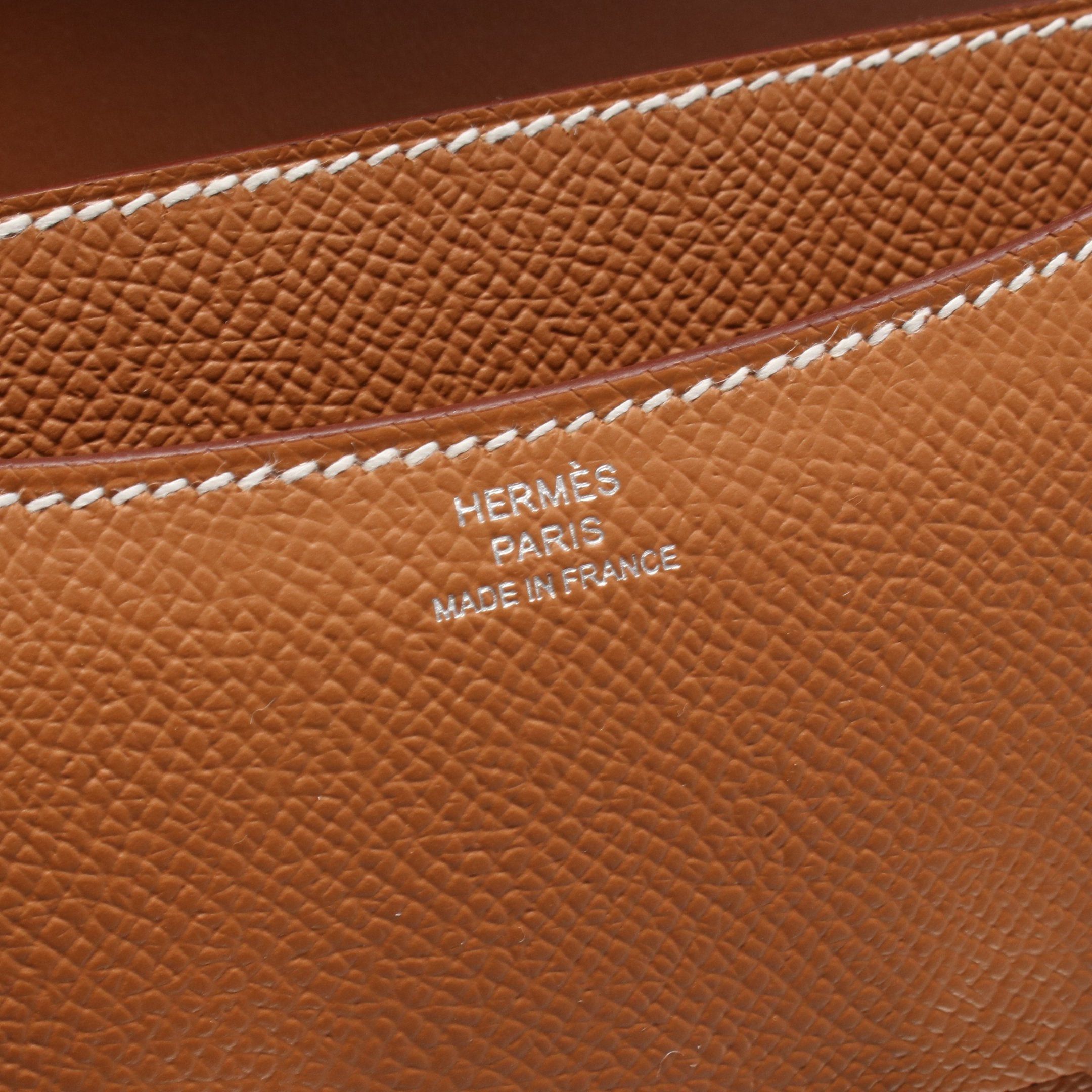 Hermes Hermes Constance 3 Mini Miroir Gold Shoulder Bag Veau Epsom Brown Silver Hardware Double Engraved Size ONE SIZE - 4 Thumbnail