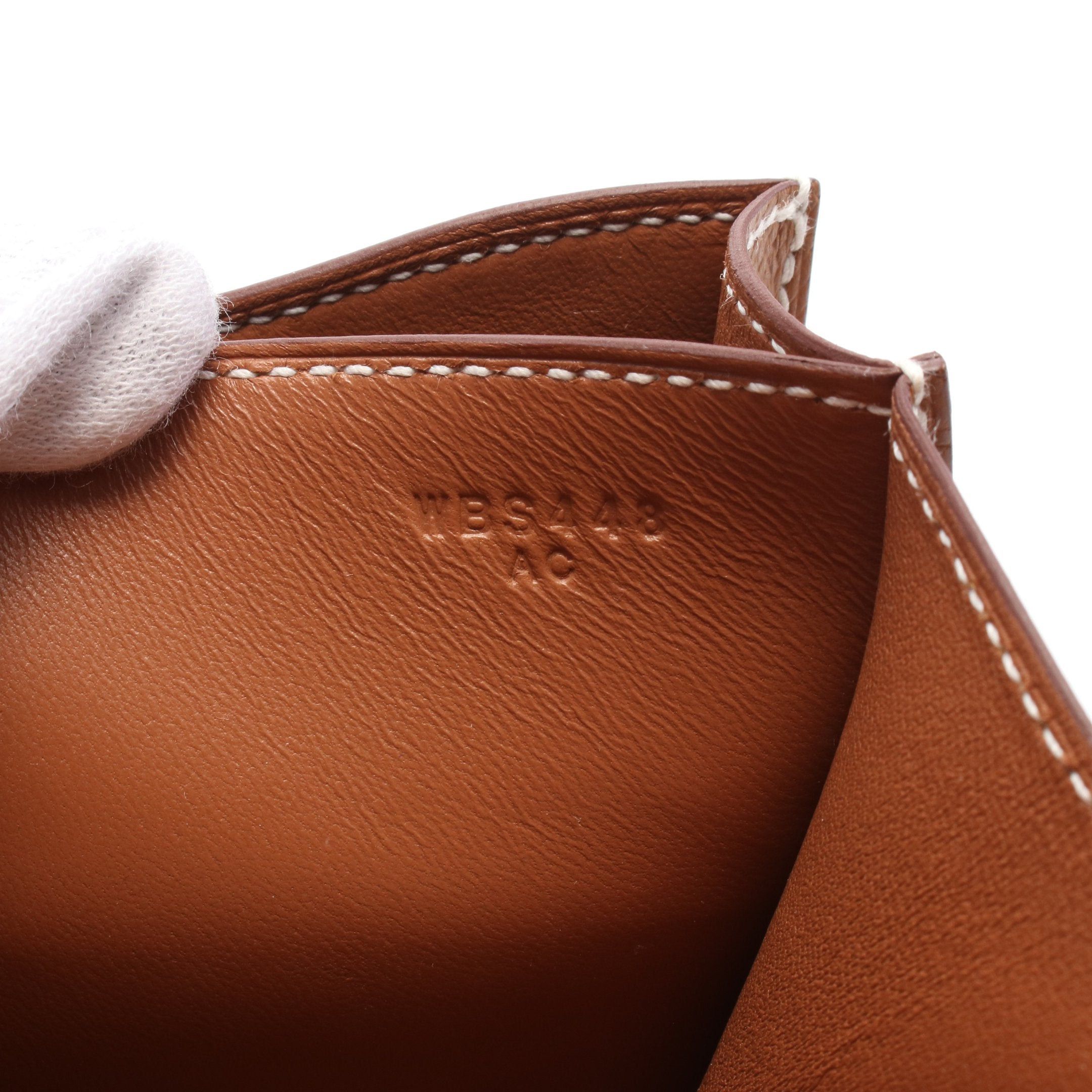 Hermes Hermes Constance 3 Mini Miroir Gold Shoulder Bag Veau Epsom Brown Silver Hardware Double Engraved Size ONE SIZE - 5 Thumbnail