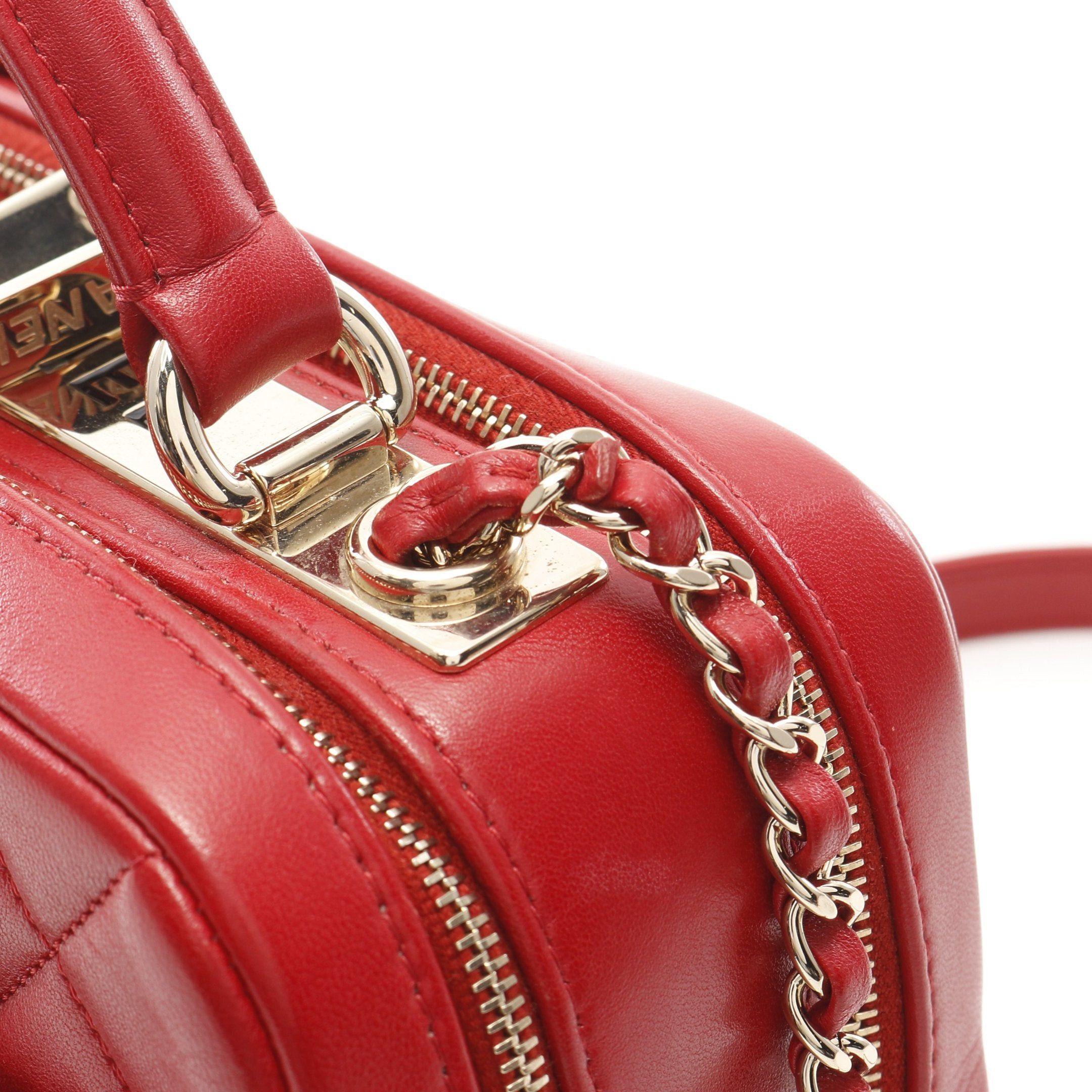 Chanel Chanel Trendy Cc Top Handle Chain Shoulder Bag Lambskin Red Gold Hardware Size ONE SIZE - 8 Thumbnail
