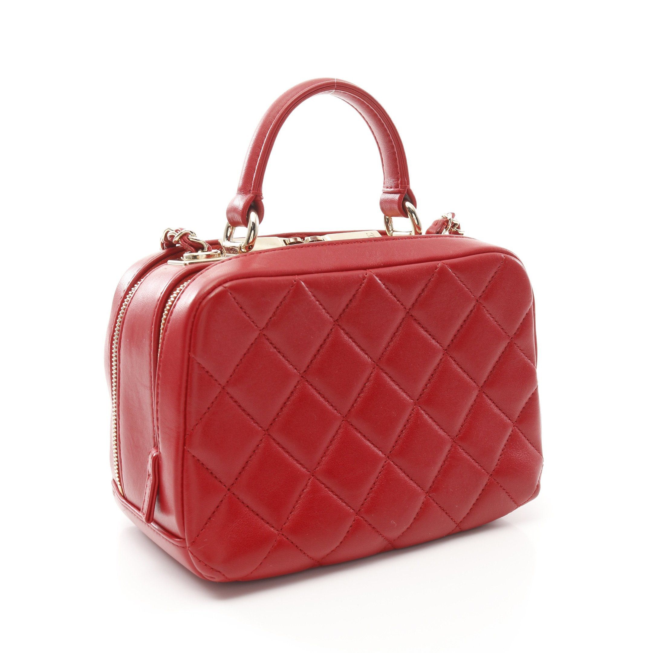 Chanel Chanel Trendy Cc Top Handle Chain Shoulder Bag Lambskin Red Gold Hardware Size ONE SIZE - 2 Thumbnail