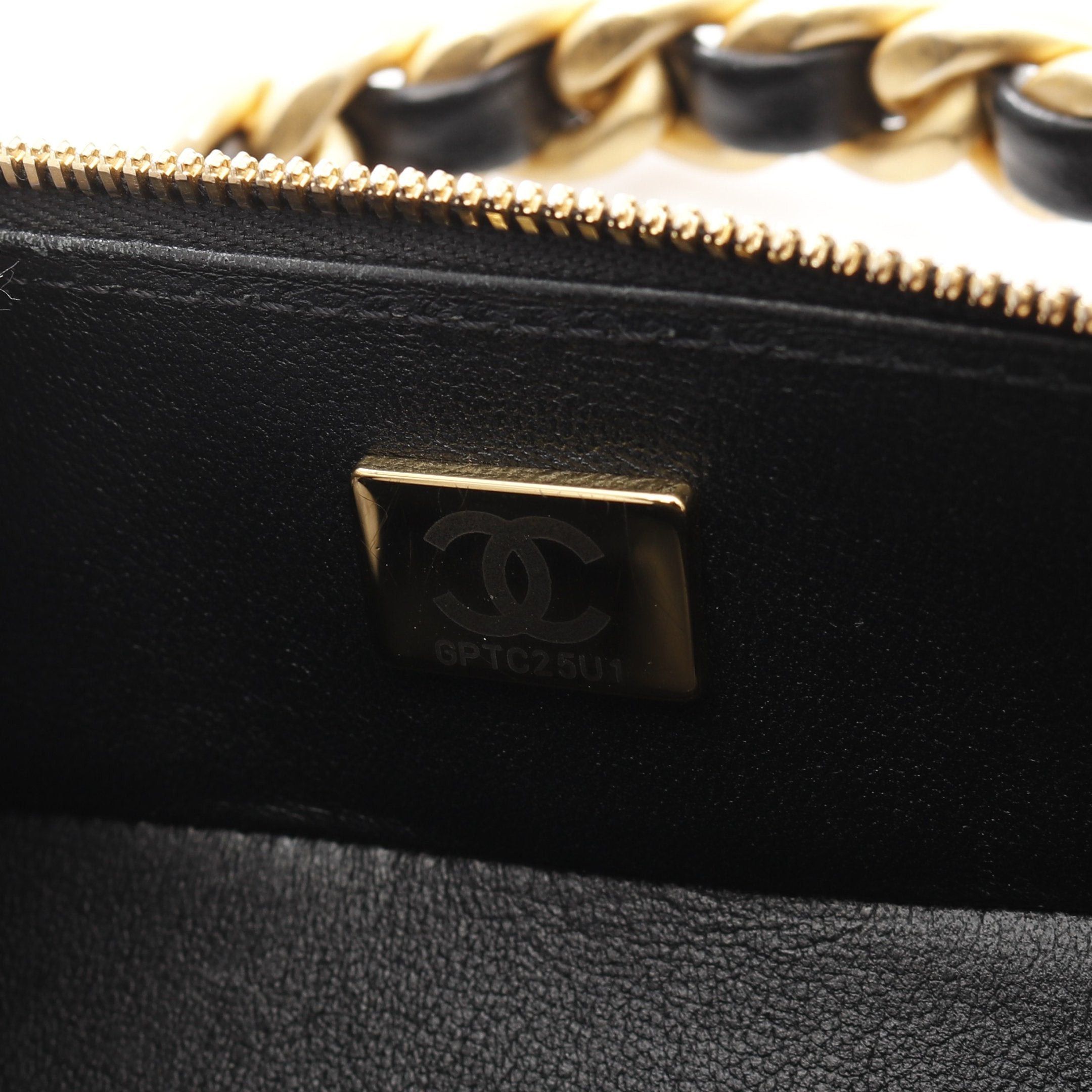 Chanel Chanel Matelasse Top Handle Chain Shoulder Bag Lambskin Black Gold Hardware Size ONE SIZE - 5 Thumbnail