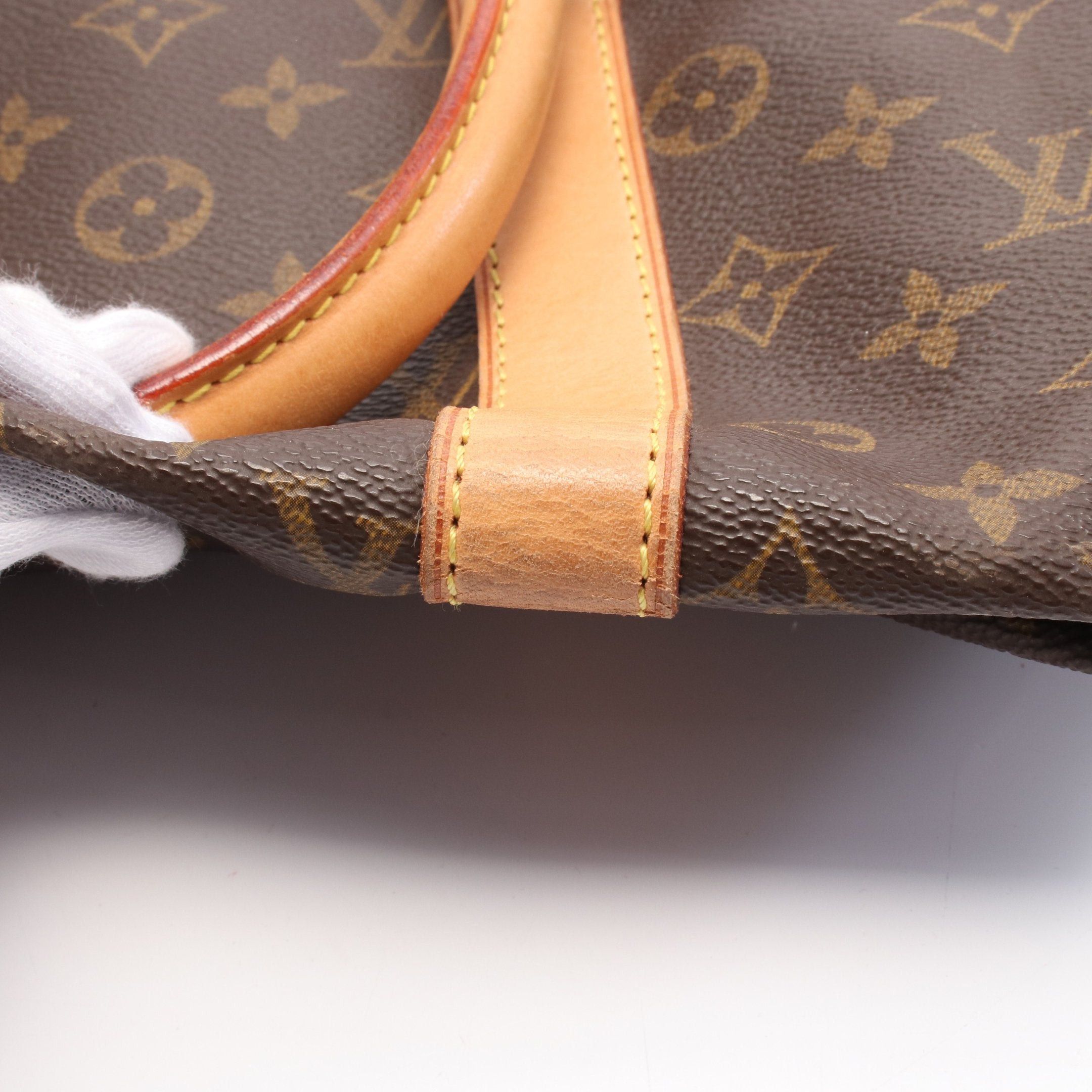 Louis Vuitton Louis Vuitton Keepall 45 Monogram Boston Bag Leather Brown Size ONE SIZE - 8 Thumbnail