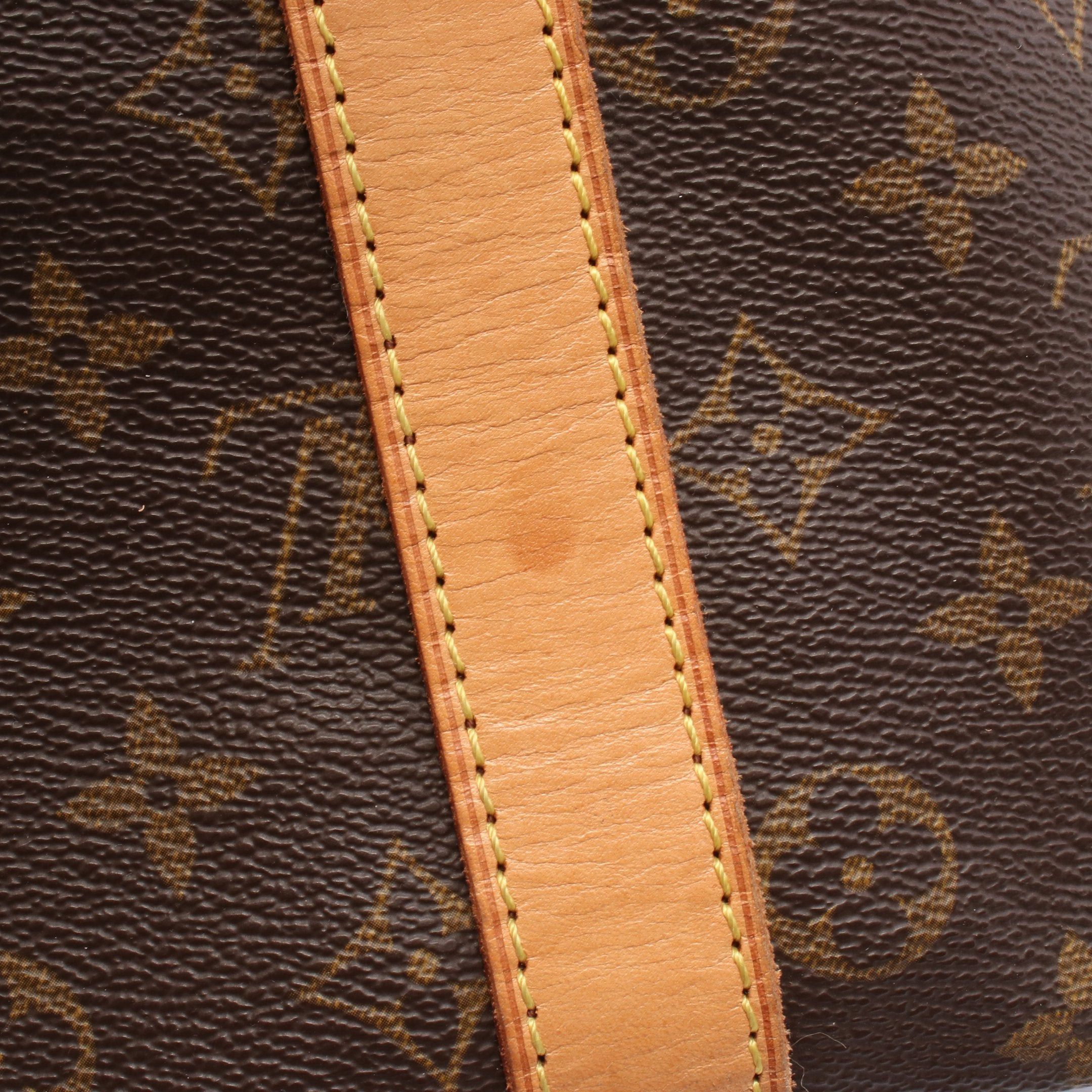 Louis Vuitton Louis Vuitton Keepall 45 Monogram Boston Bag Leather Brown Size ONE SIZE - 7 Thumbnail