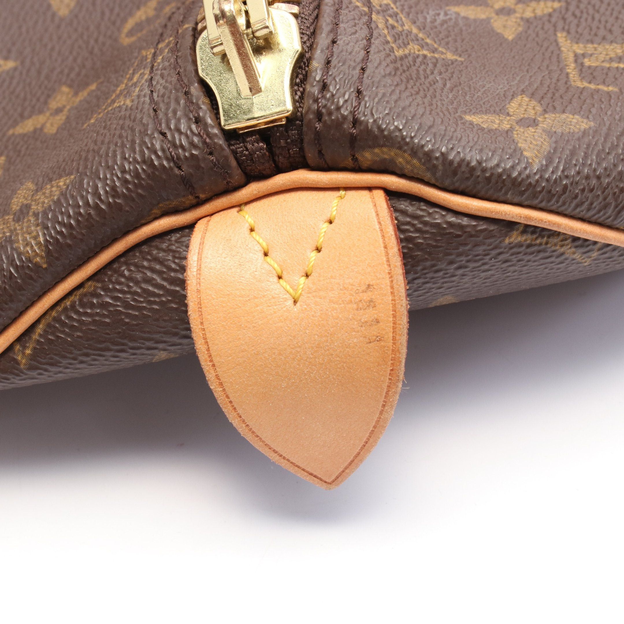 Louis Vuitton Louis Vuitton Keepall 45 Monogram Boston Bag Leather Brown Size ONE SIZE - 9 Thumbnail