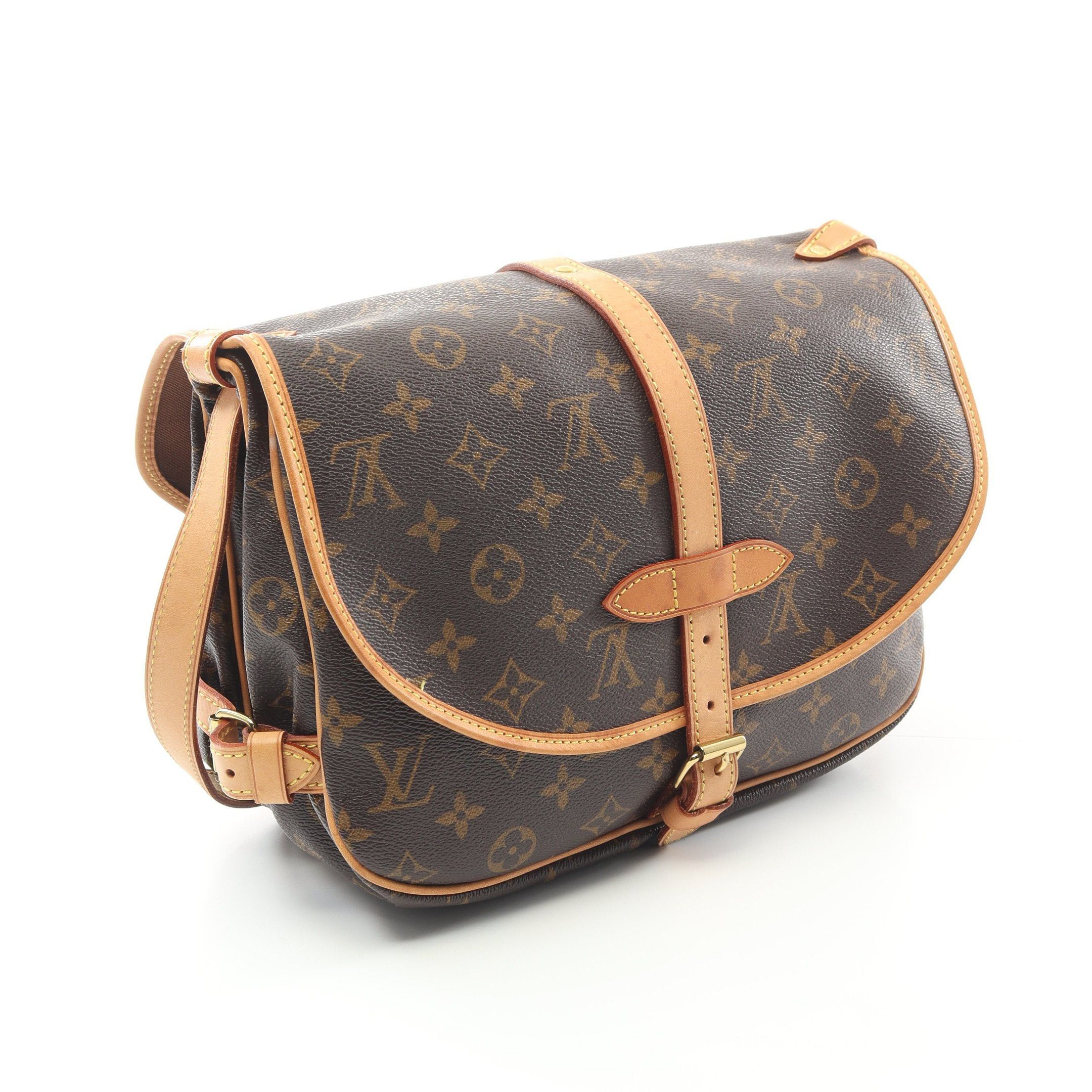 Louis Vuitton Louis Vuitton Saumur 30 Monogram Shoulder Bag Leather Brown Size ONE SIZE - 2 Thumbnail