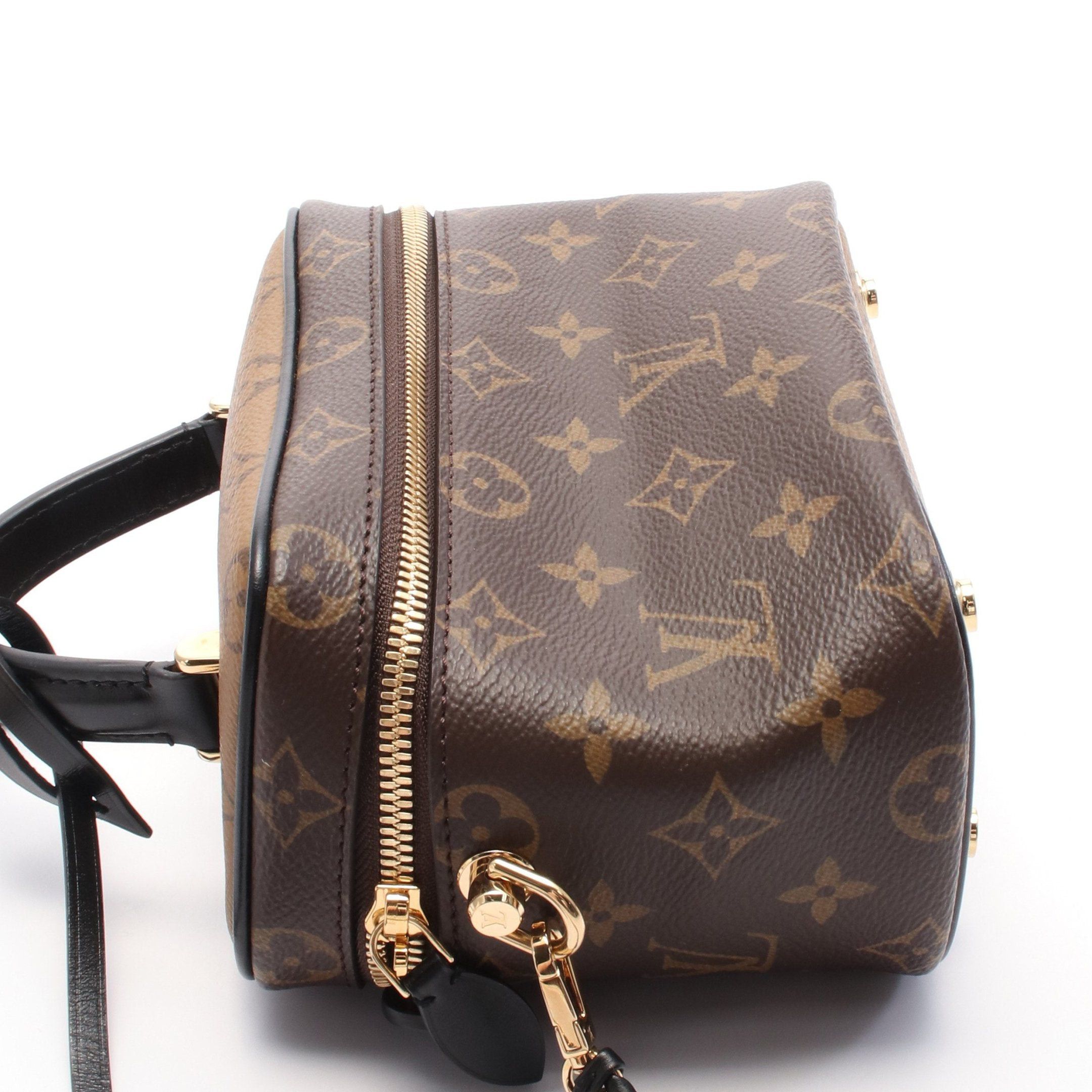 Louis Vuitton Louis Vuitton Vanity Nv Pm Monogram Reverse Handbag Bag Leather Brown Black Size ONE SIZE - 6 Thumbnail