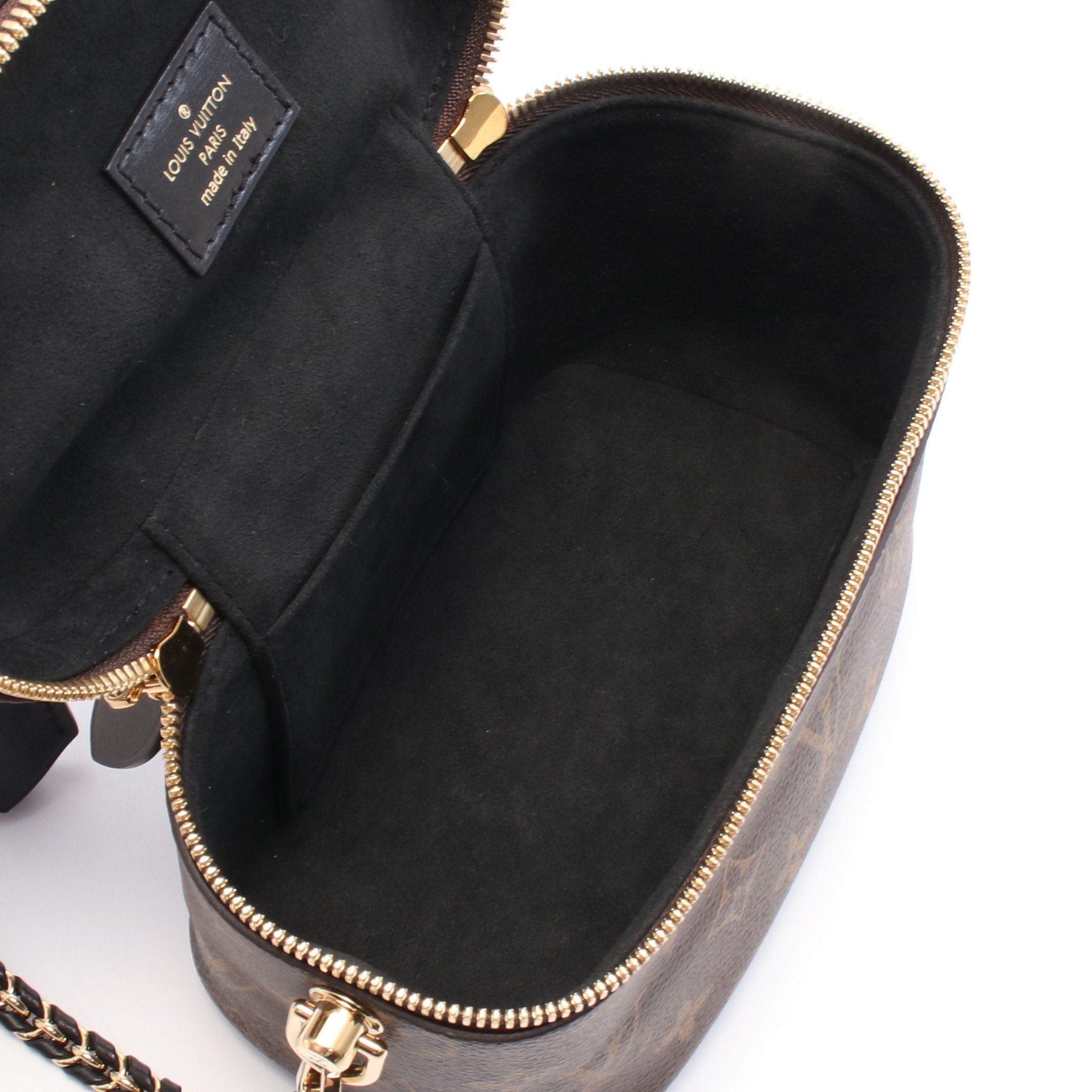 Louis Vuitton Louis Vuitton Vanity Nv Pm Monogram Reverse Handbag Bag Leather Brown Black Size ONE SIZE - 3 Thumbnail