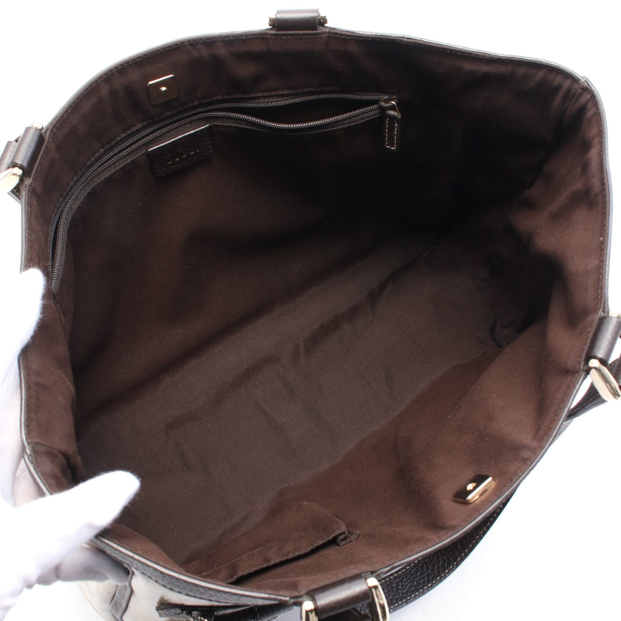 Gucci Gucci Abby Gg Crystal Shoulder Bag Tote Coated Canvas Leather Beige Brown Size ONE SIZE - 3 Thumbnail