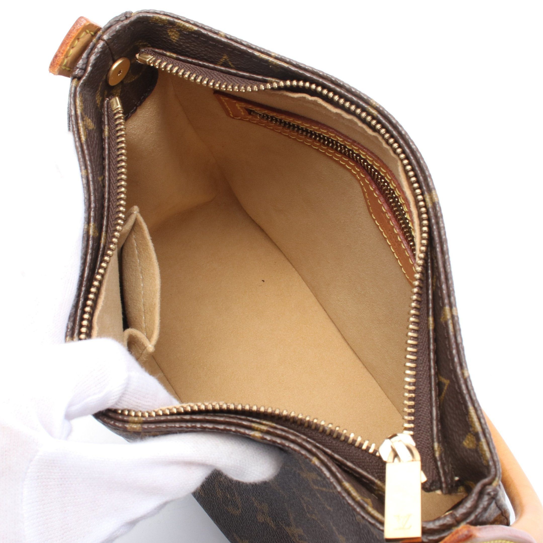 Louis Vuitton Louis Vuitton Looping Mm Monogram Shoulder Bag Leather Brown Size ONE SIZE - 3 Thumbnail
