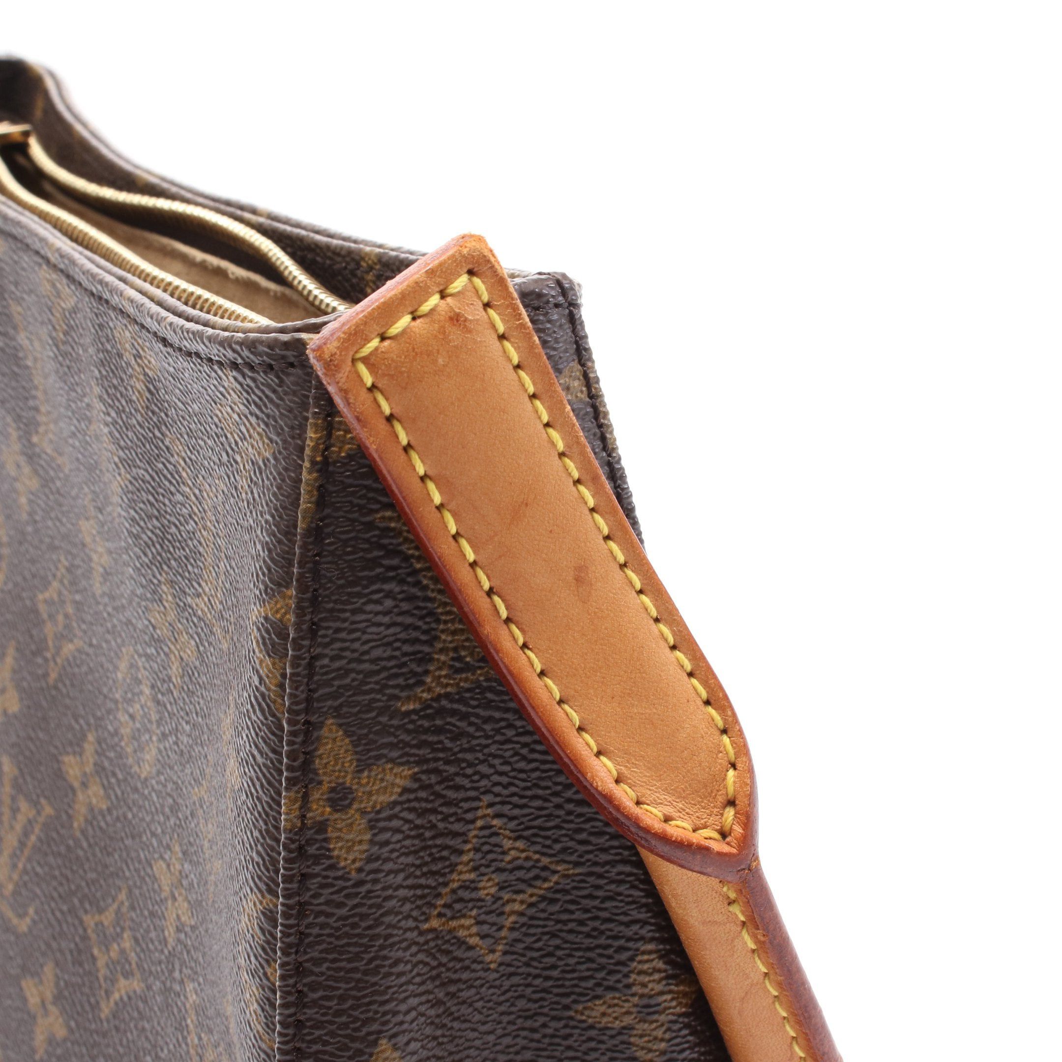 Louis Vuitton Louis Vuitton Looping Mm Monogram Shoulder Bag Leather Brown Size ONE SIZE - 7 Thumbnail