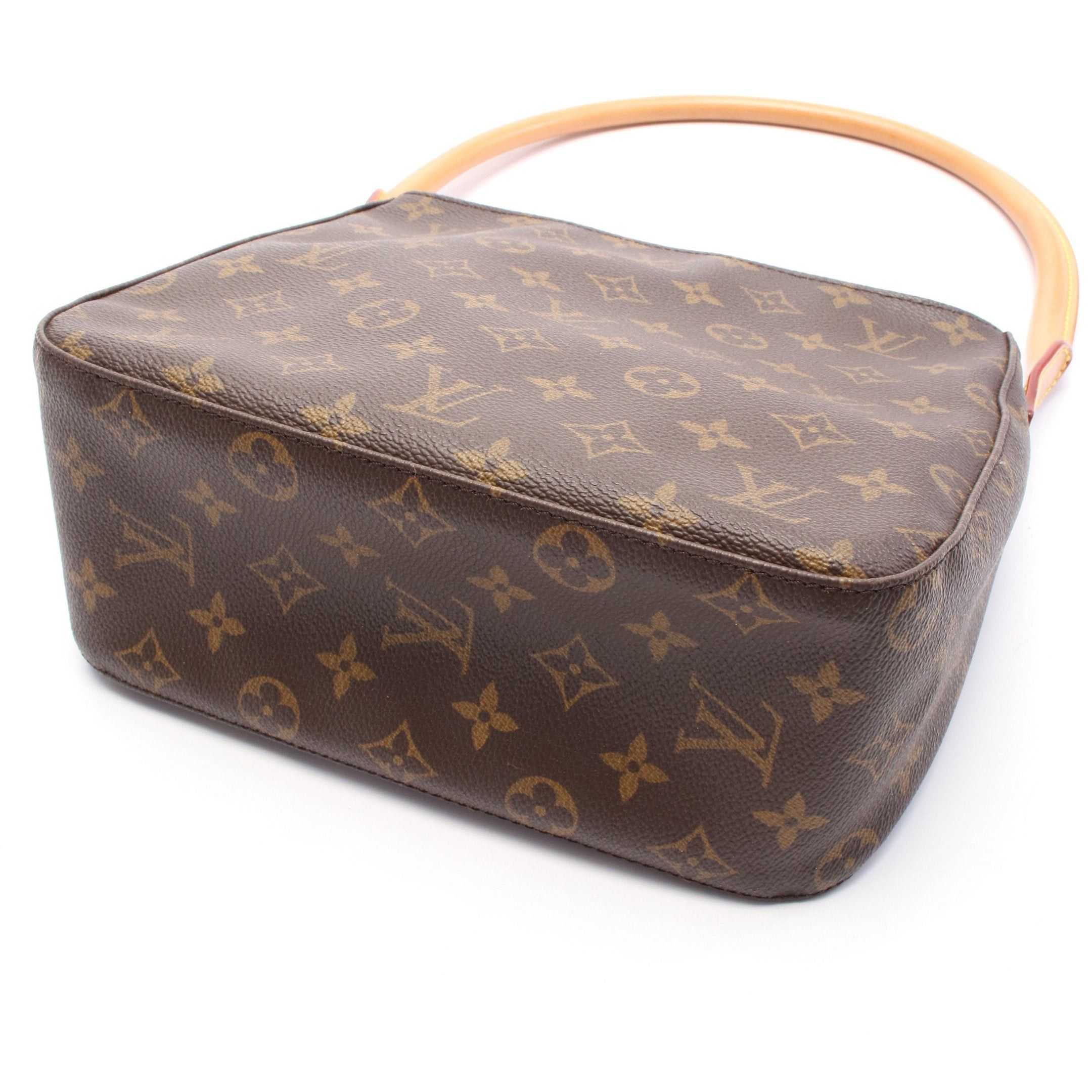 Louis Vuitton Louis Vuitton Looping Mm Monogram Shoulder Bag Leather Brown Size ONE SIZE - 7 Thumbnail
