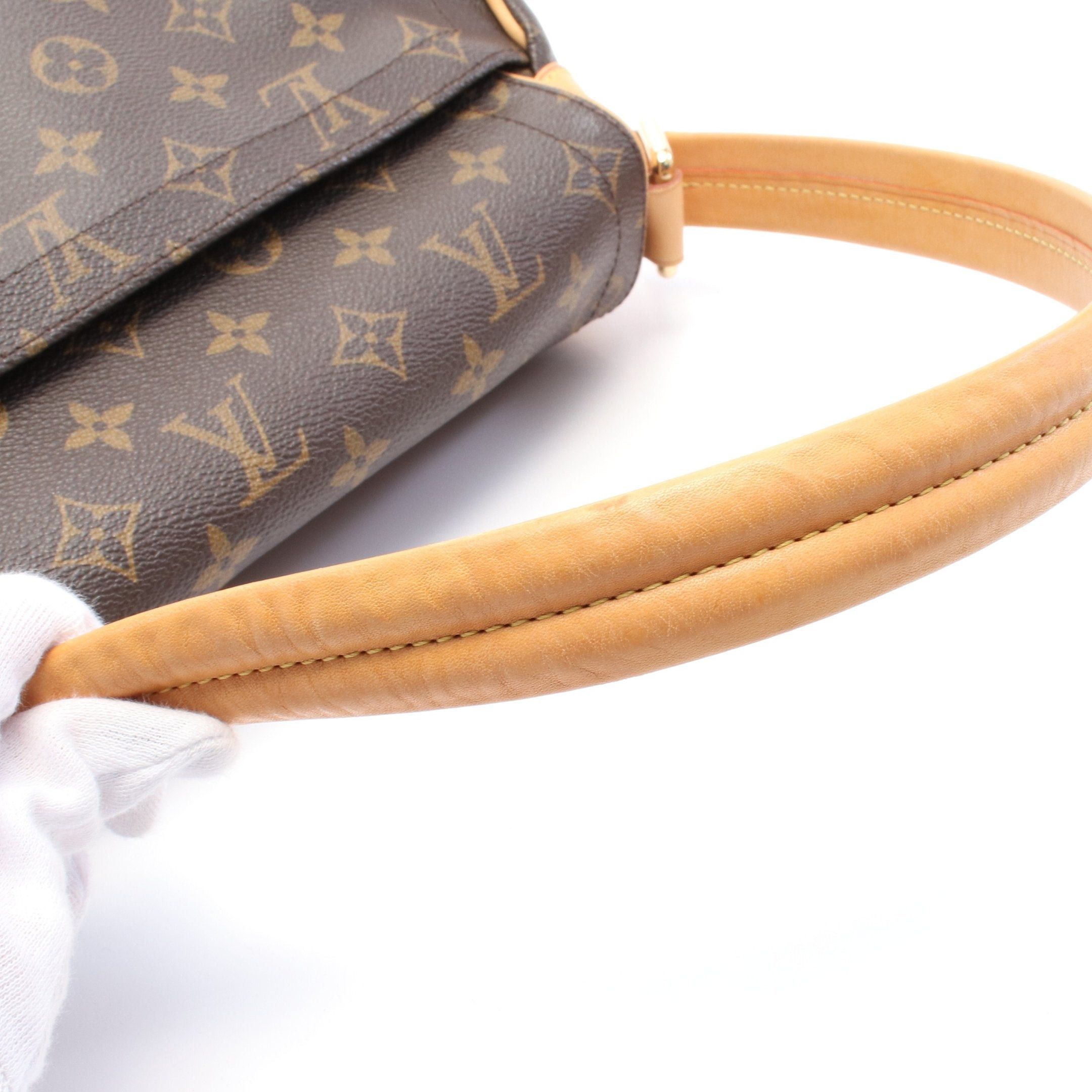 Louis Vuitton Louis Vuitton Beverly Mm Monogram Shoulder Bag Leather Brown Size ONE SIZE - 8 Thumbnail