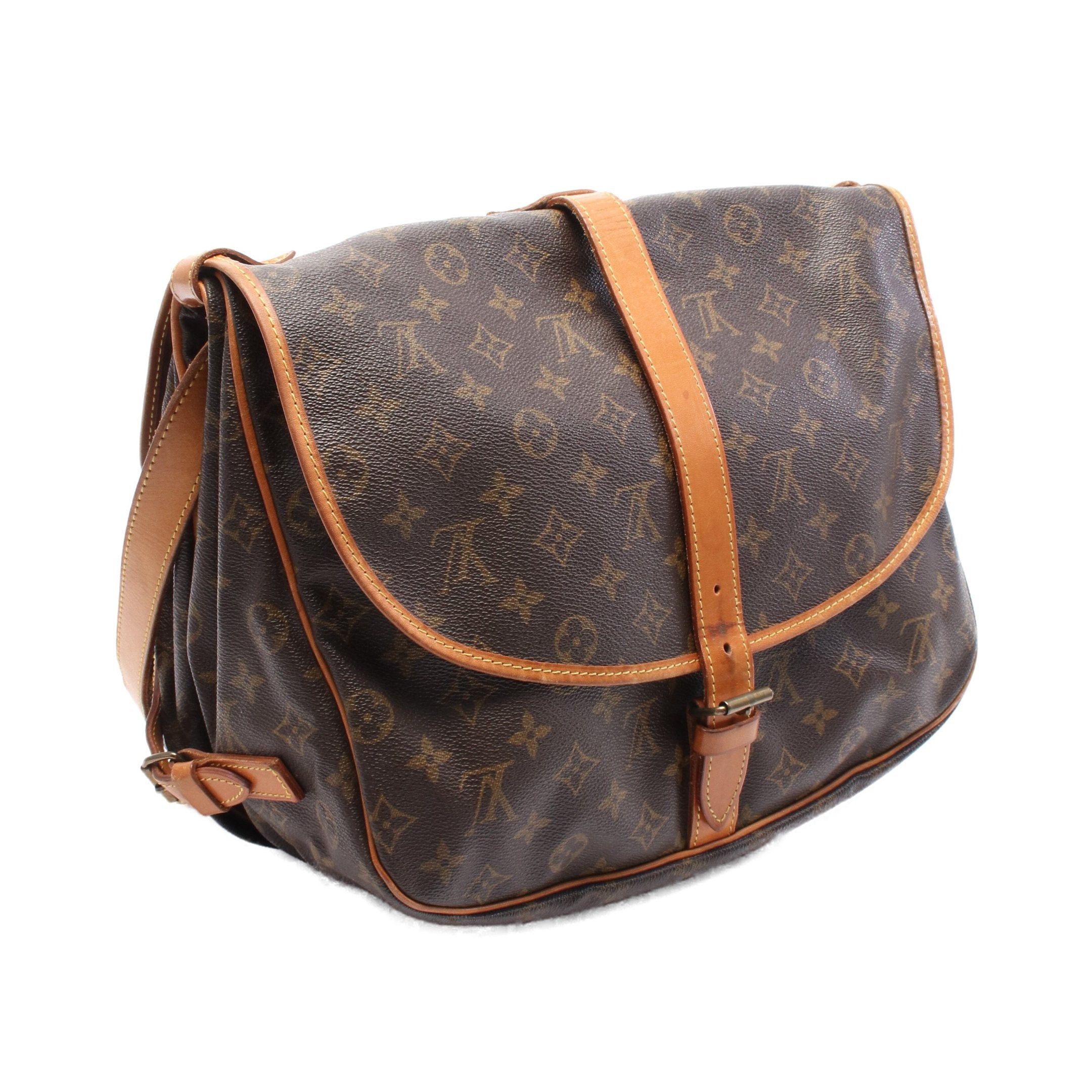 Louis Vuitton Louis Vuitton Saumur 35 Monogram Shoulder Bag Leather Brown Size ONE SIZE - 2 Thumbnail