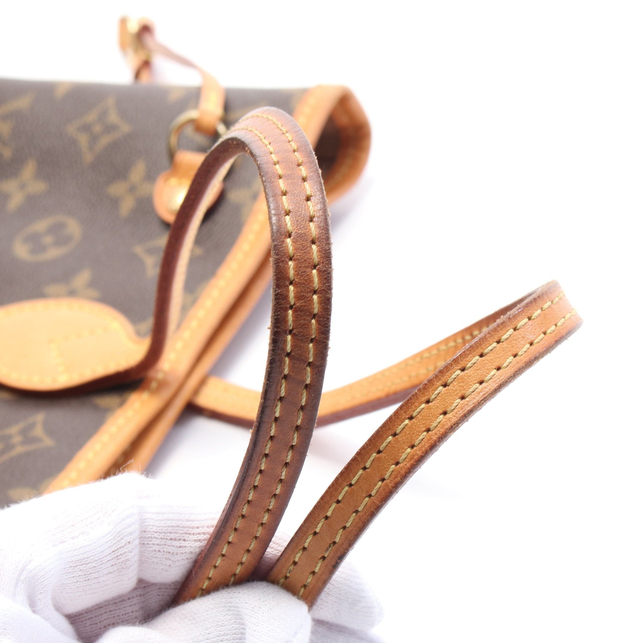 Louis Vuitton Louis Vuitton Neverfull Pm Monogram Handbag Tote Bag Leather Brown Size ONE SIZE - 8 Thumbnail