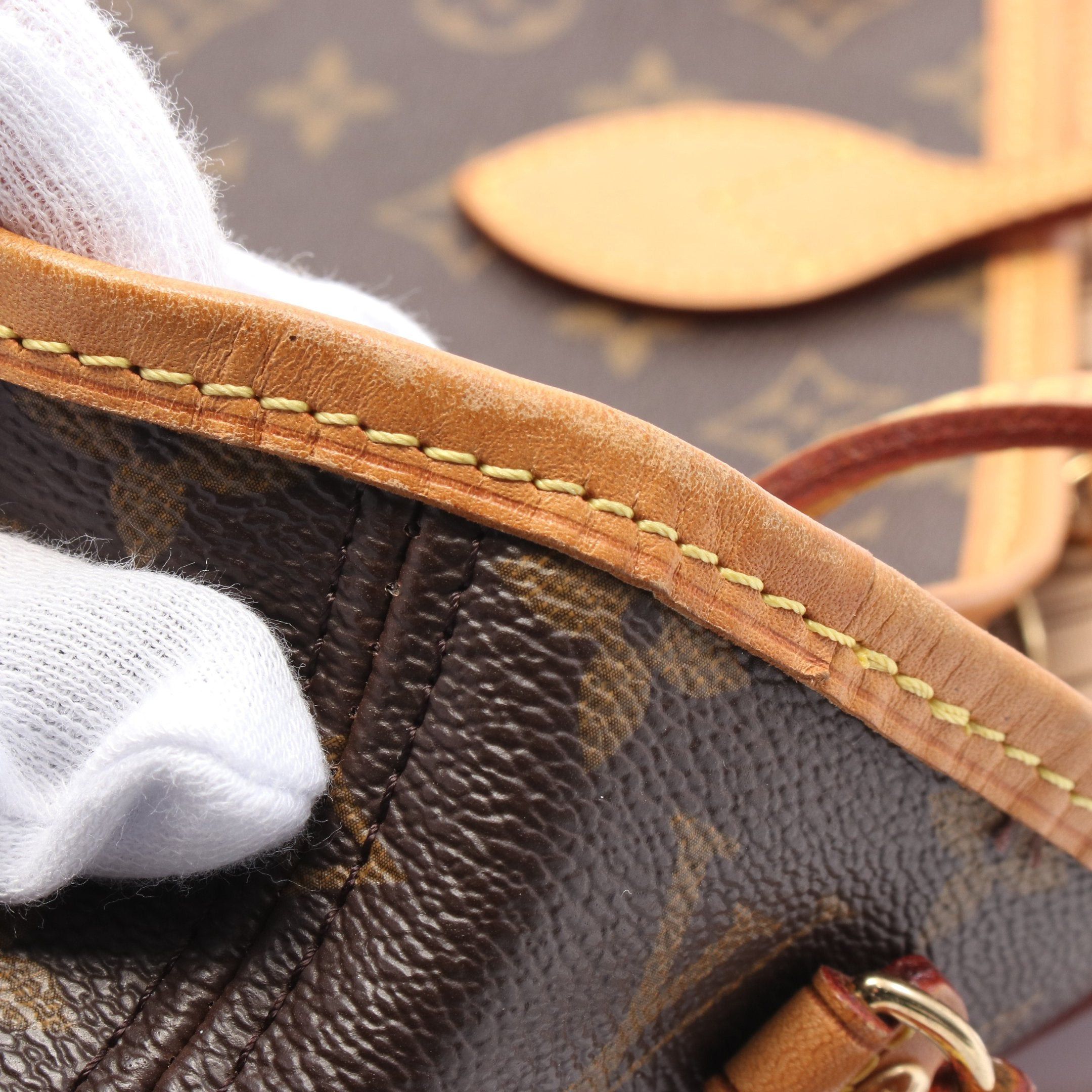 Louis Vuitton Louis Vuitton Neverfull Pm Monogram Handbag Tote Bag Leather Brown Size ONE SIZE - 9 Thumbnail
