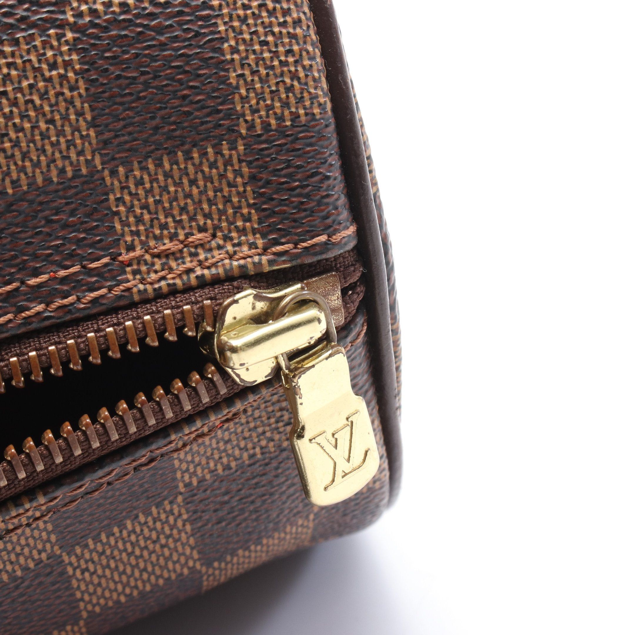 Louis Vuitton Louis Vuitton Papillon 26 Damier Ebene Handbag Leather Brown Size ONE SIZE - 7 Thumbnail