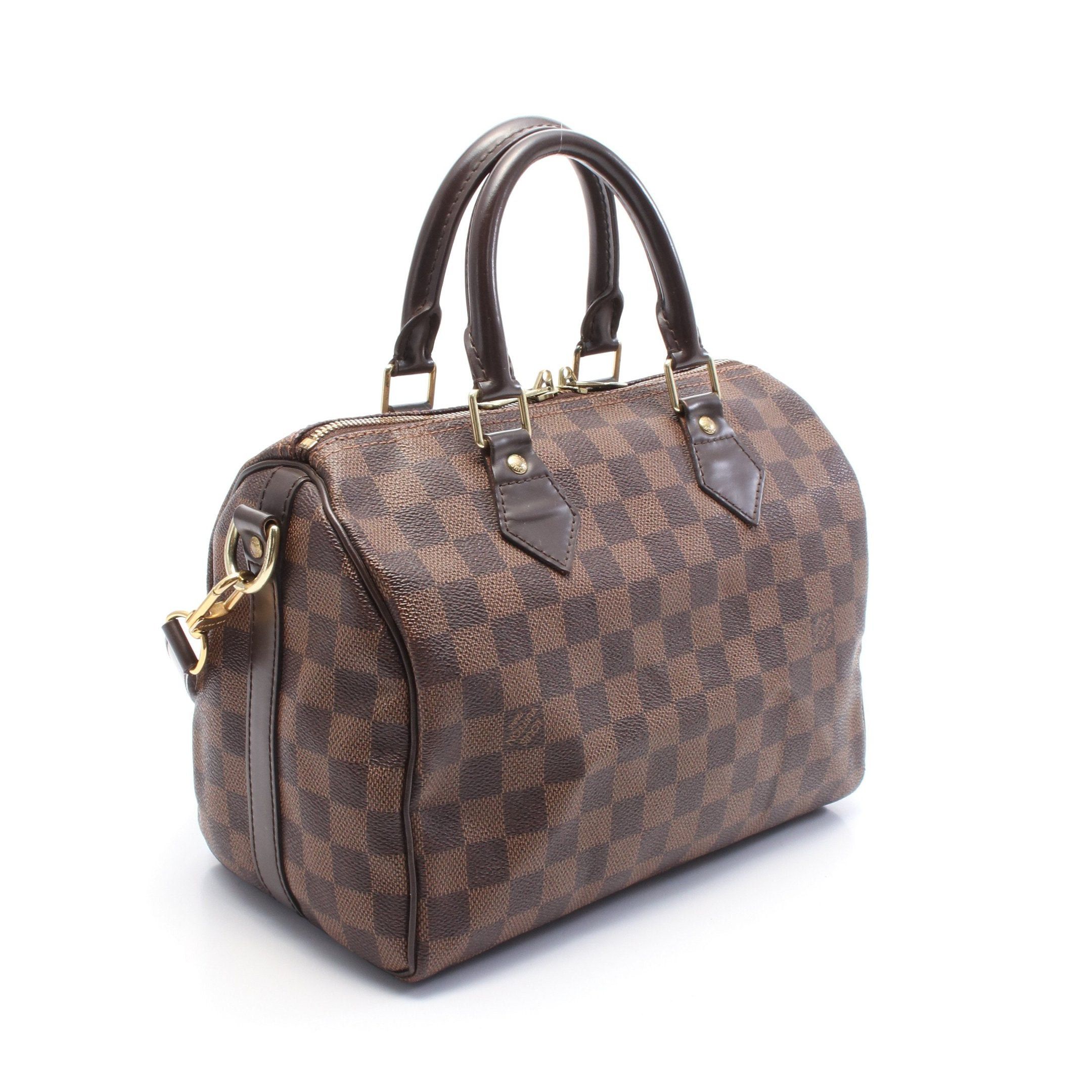 Louis Vuitton Louis Vuitton Speedy 25 Damier Ebene Handbag Leather Brown Size ONE SIZE - 2 Thumbnail