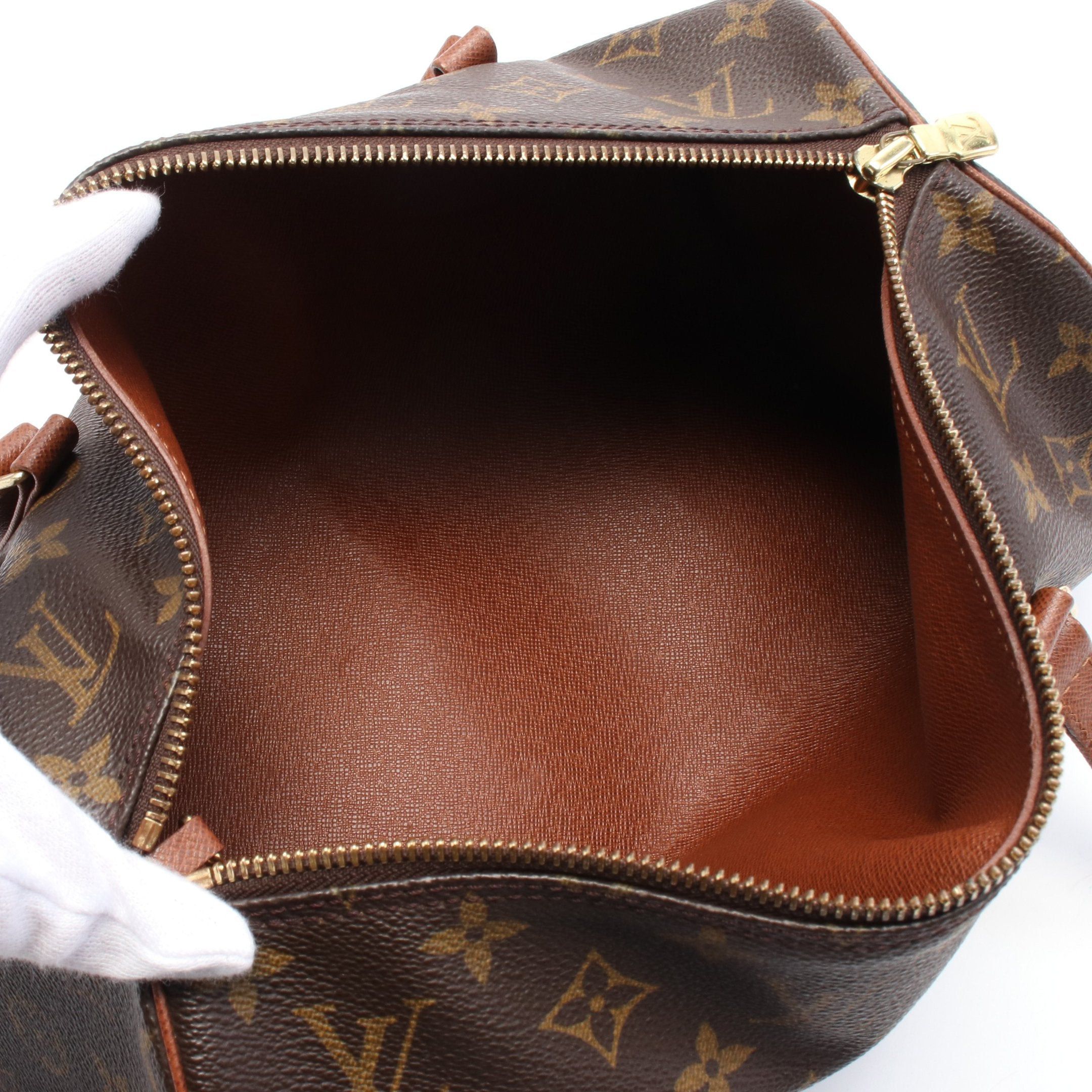 Louis Vuitton Louis Vuitton Papillon 30 Monogram Old Model Handbag Leather Brown Size ONE SIZE - 3 Thumbnail