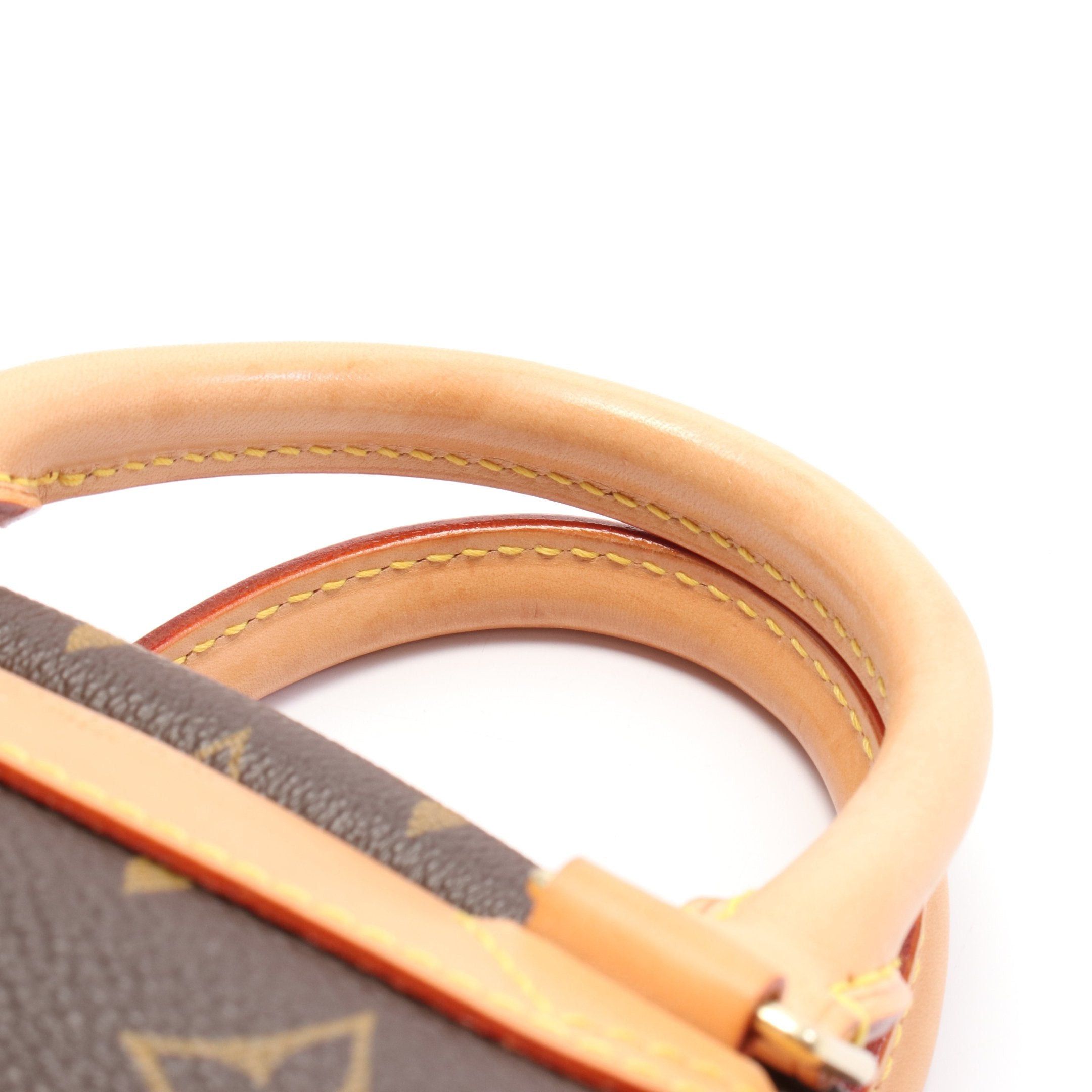 Louis Vuitton Louis Vuitton Trouville Monogram Handbag Leather Brown Size ONE SIZE - 6 Thumbnail