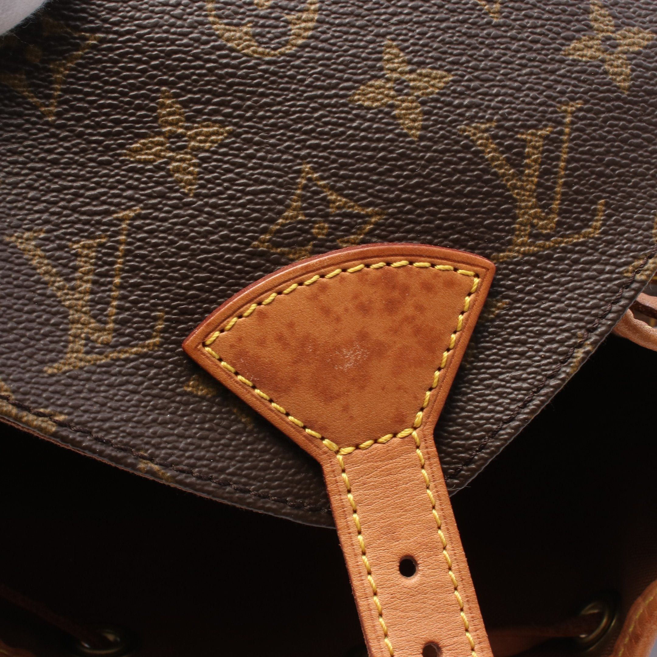 Louis Vuitton Louis Vuitton Montsouris Mm Monogram Backpack Rucksack Leather Brown Size ONE SIZE - 9 Thumbnail
