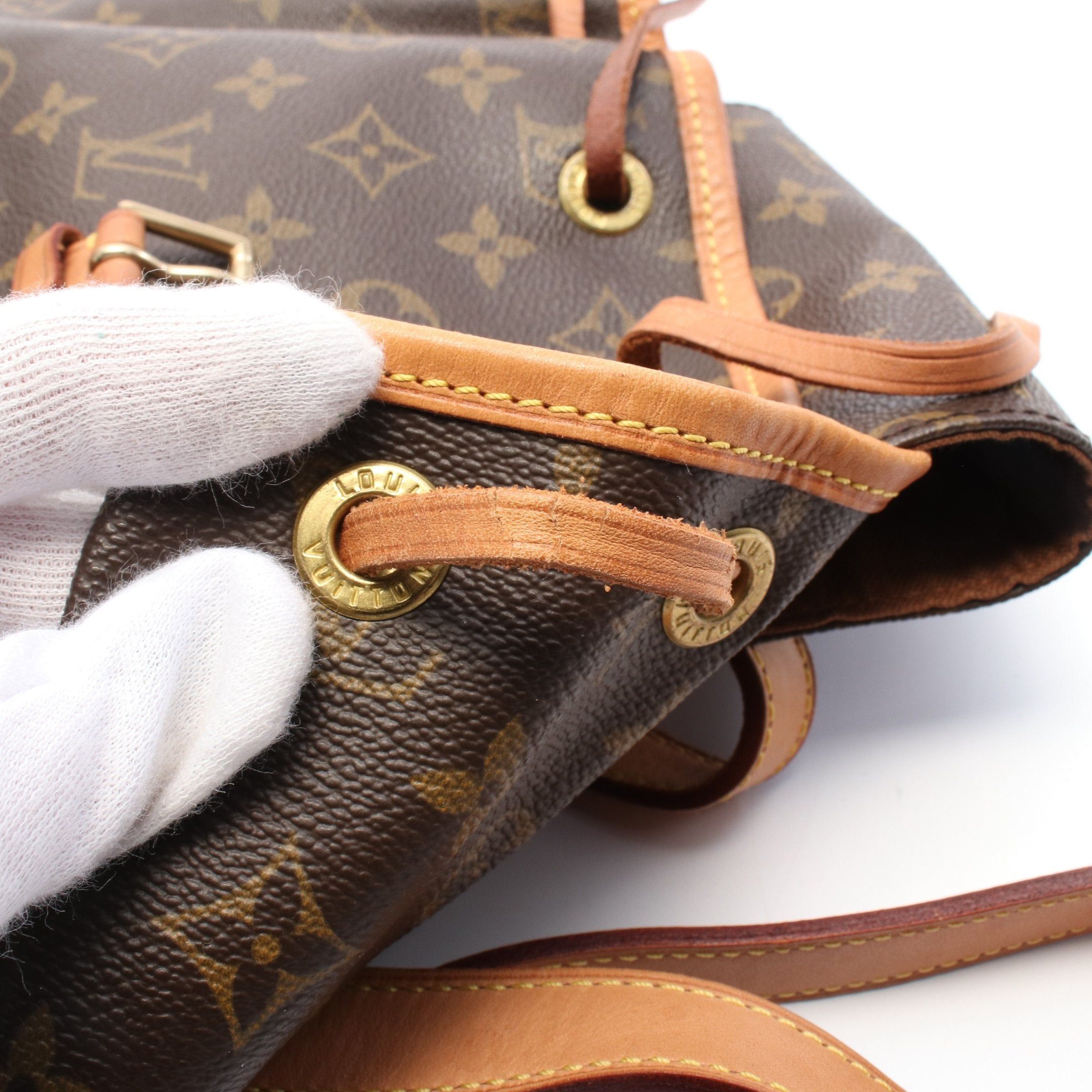 Louis Vuitton Louis Vuitton Montsouris Mm Monogram Backpack Rucksack Leather Brown Size ONE SIZE - 6 Thumbnail