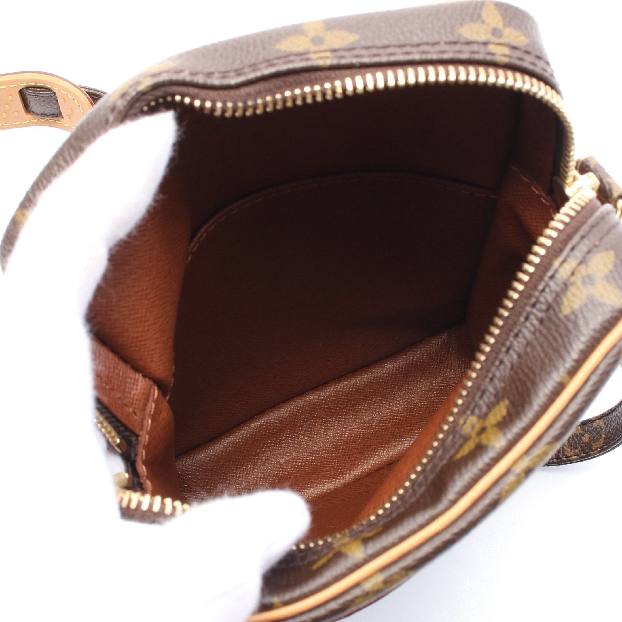 Louis Vuitton Louis Vuitton Danube Monogram Shoulder Bag Leather Brown Size ONE SIZE - 3 Thumbnail