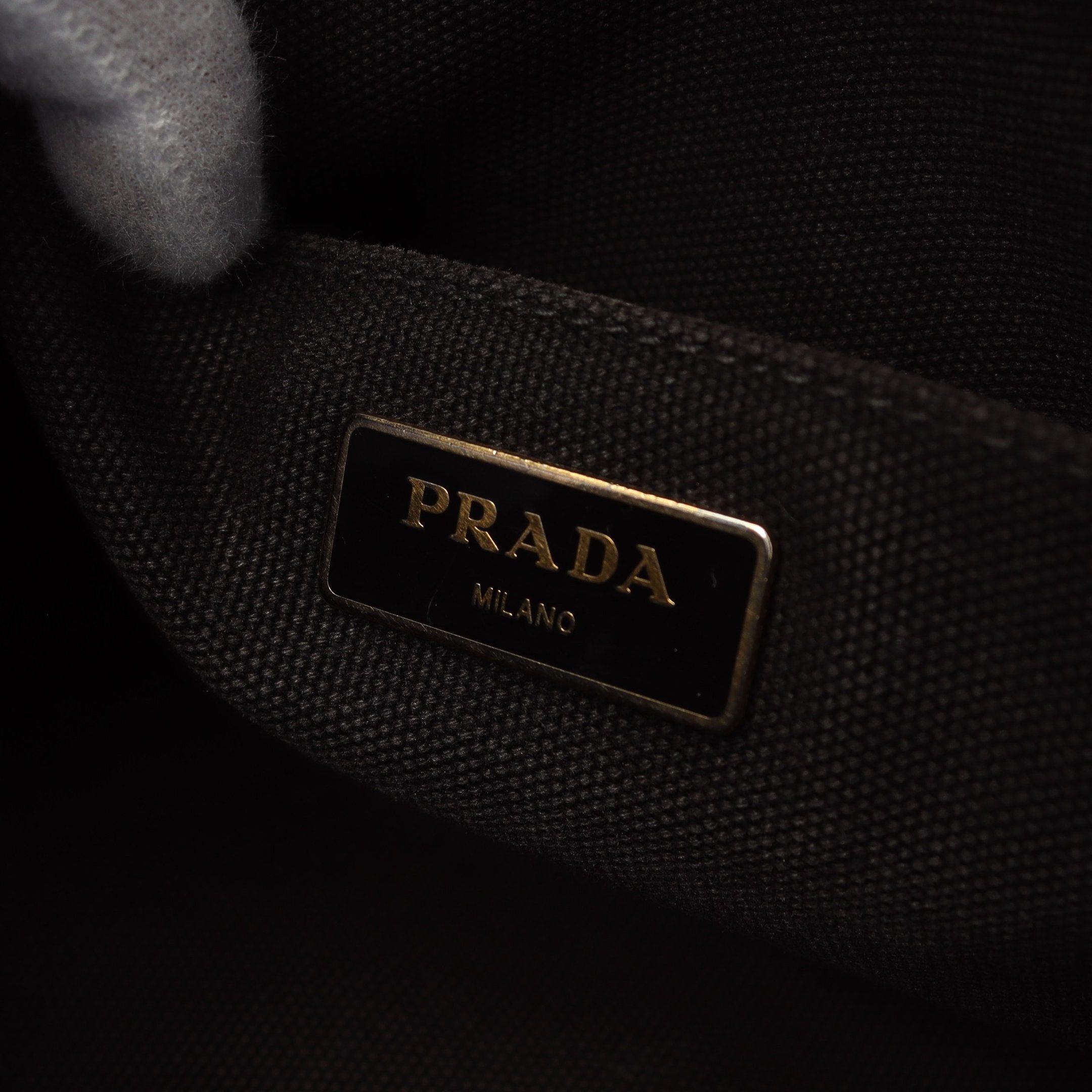 Prada Prada Canapa Kanapa Handbag Tote Bag Canvas Black Size ONE SIZE - 4 Thumbnail