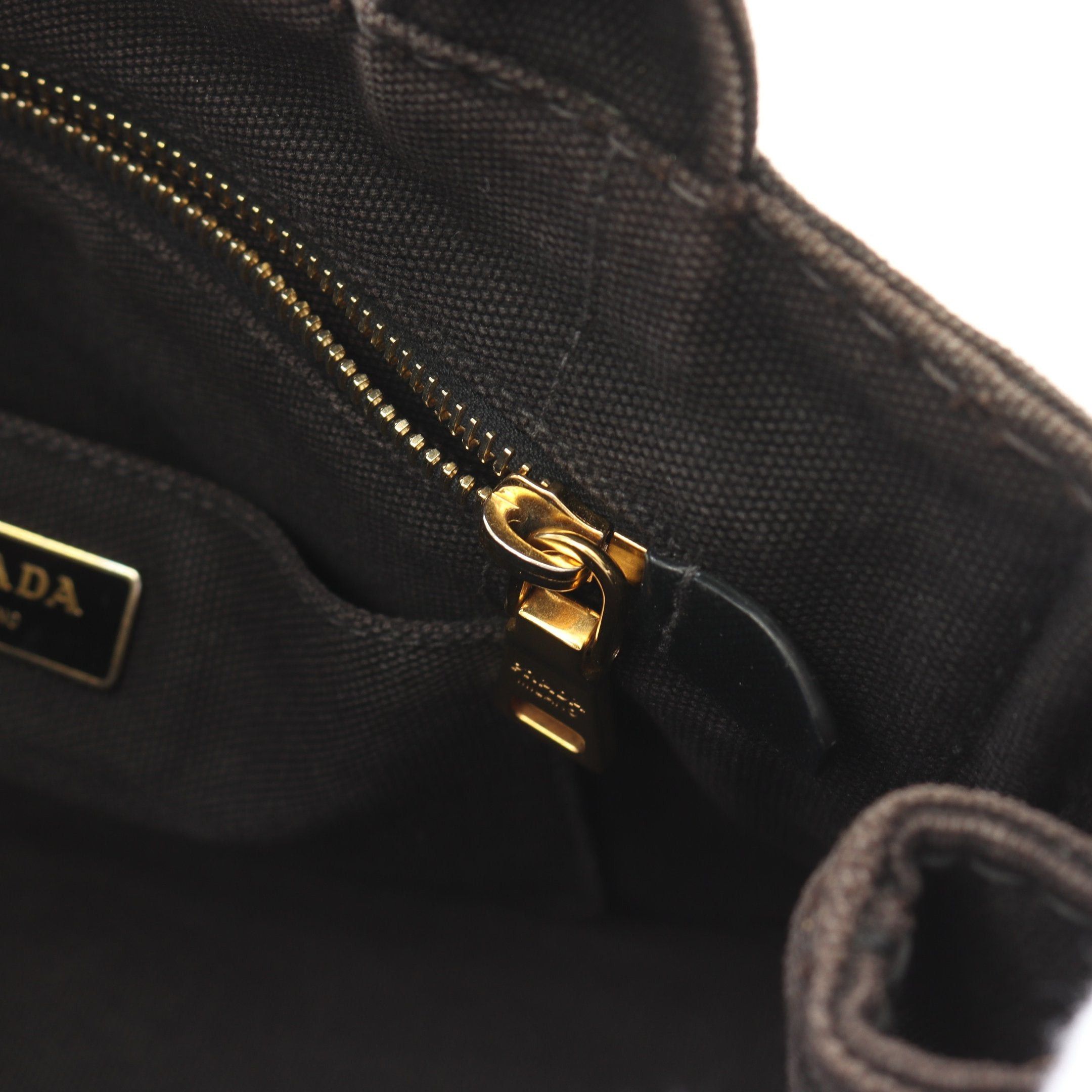 Prada Prada Canapa Kanapa Handbag Tote Bag Canvas Black Size ONE SIZE - 10 Thumbnail
