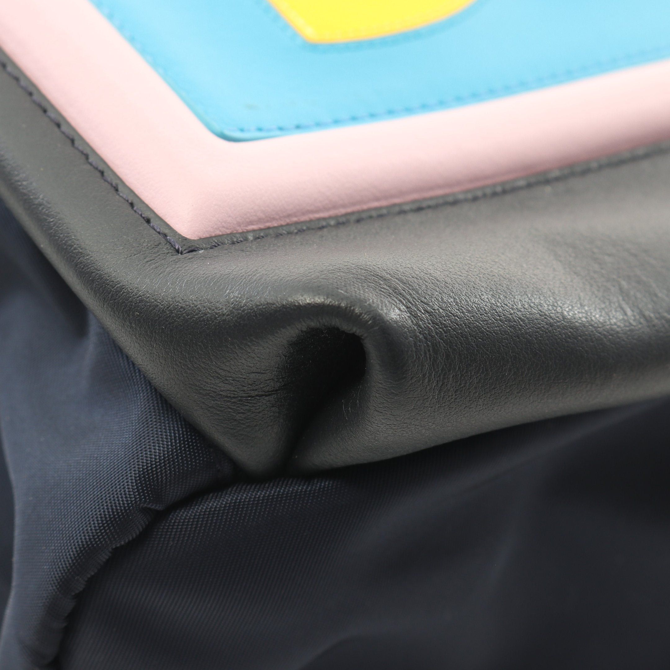 Fendi Fendi Vocabulary Blue Backpack Rucksack Nylon Leather Navy Multicolor Size ONE SIZE - 5 Thumbnail