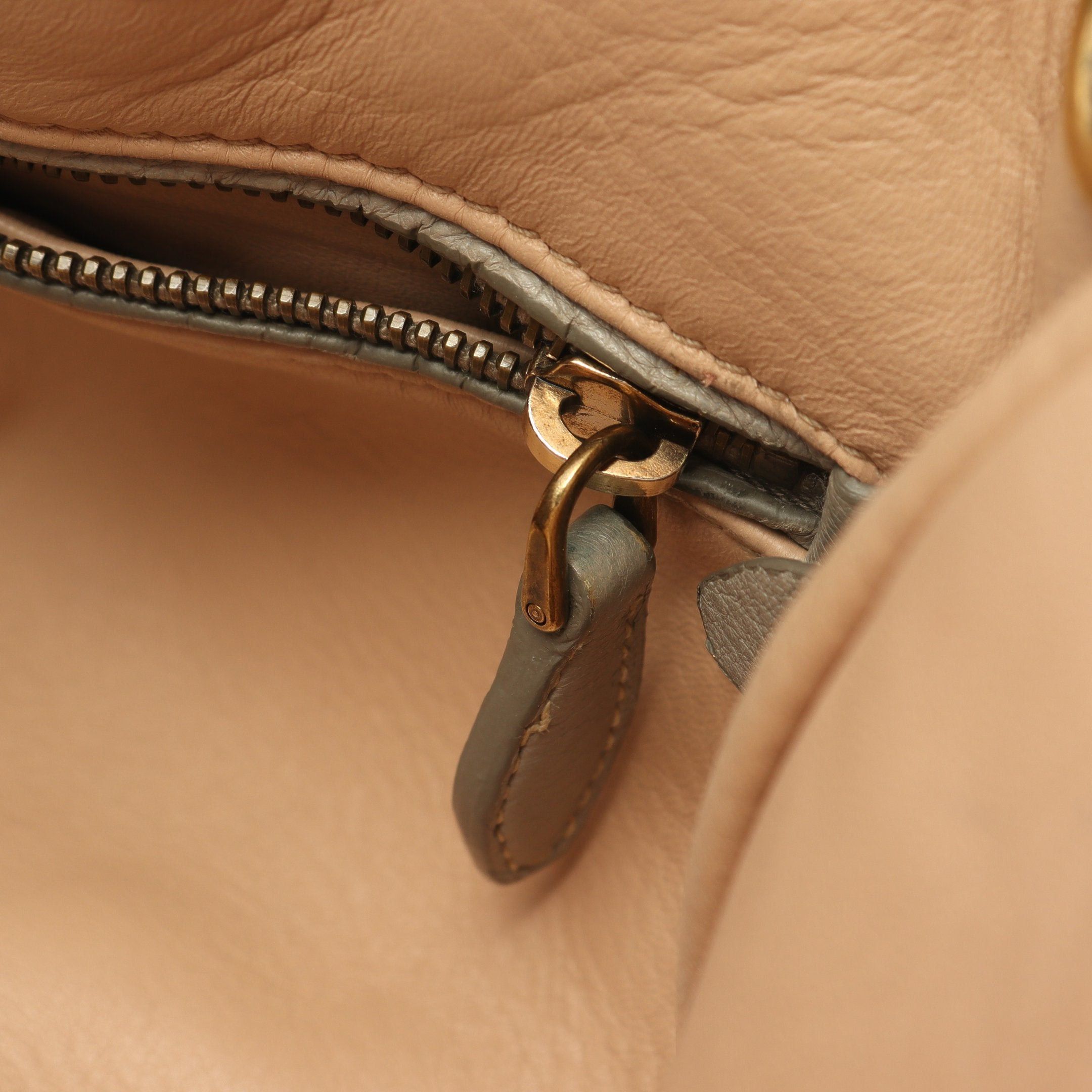 Prada Prada Handbag Tote Bag Deerskin Gray Beige Size ONE SIZE - 12 Thumbnail