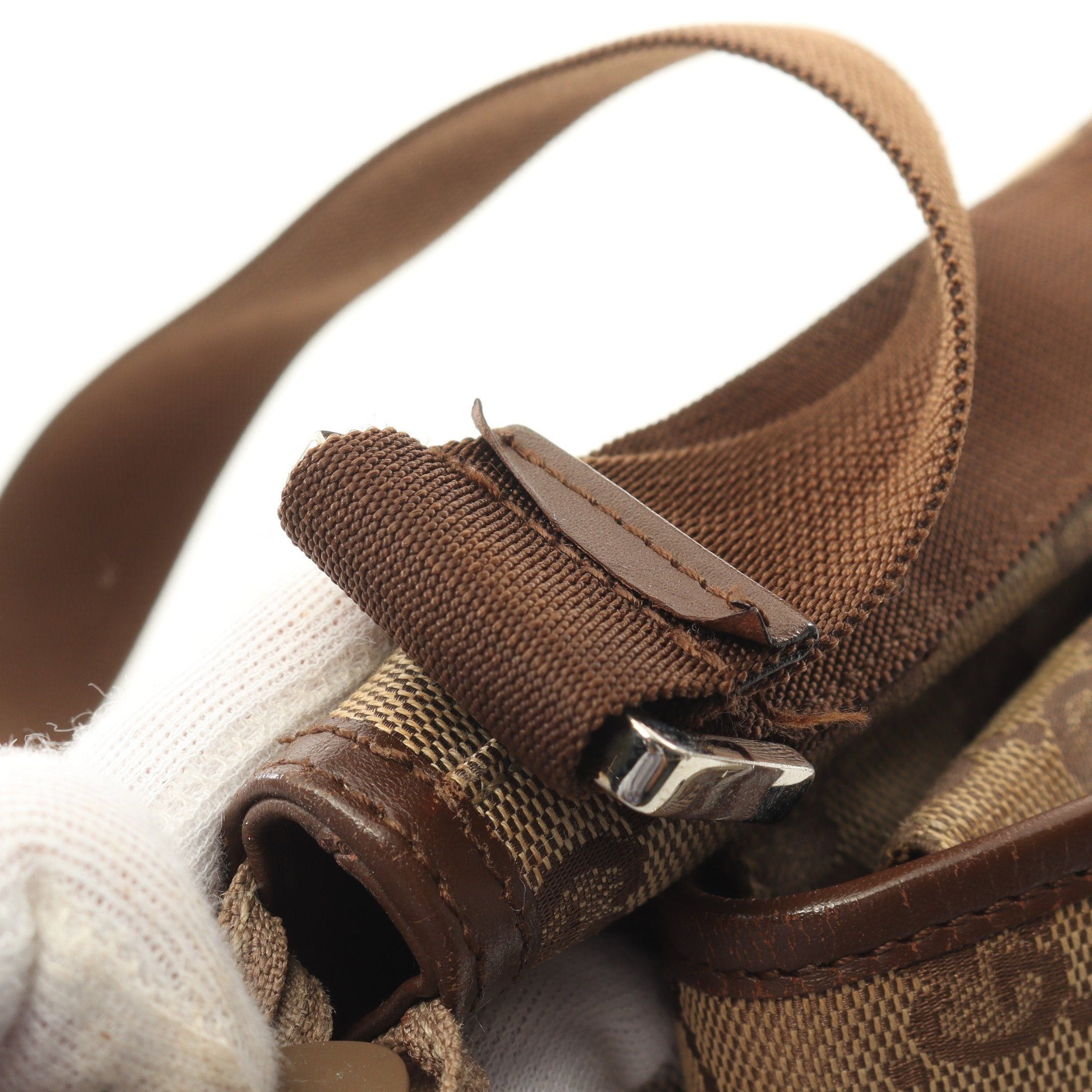 Gucci Gucci Gg Canvas Shoulder Bag Leather Beige Brown Size ONE SIZE - 7 Thumbnail