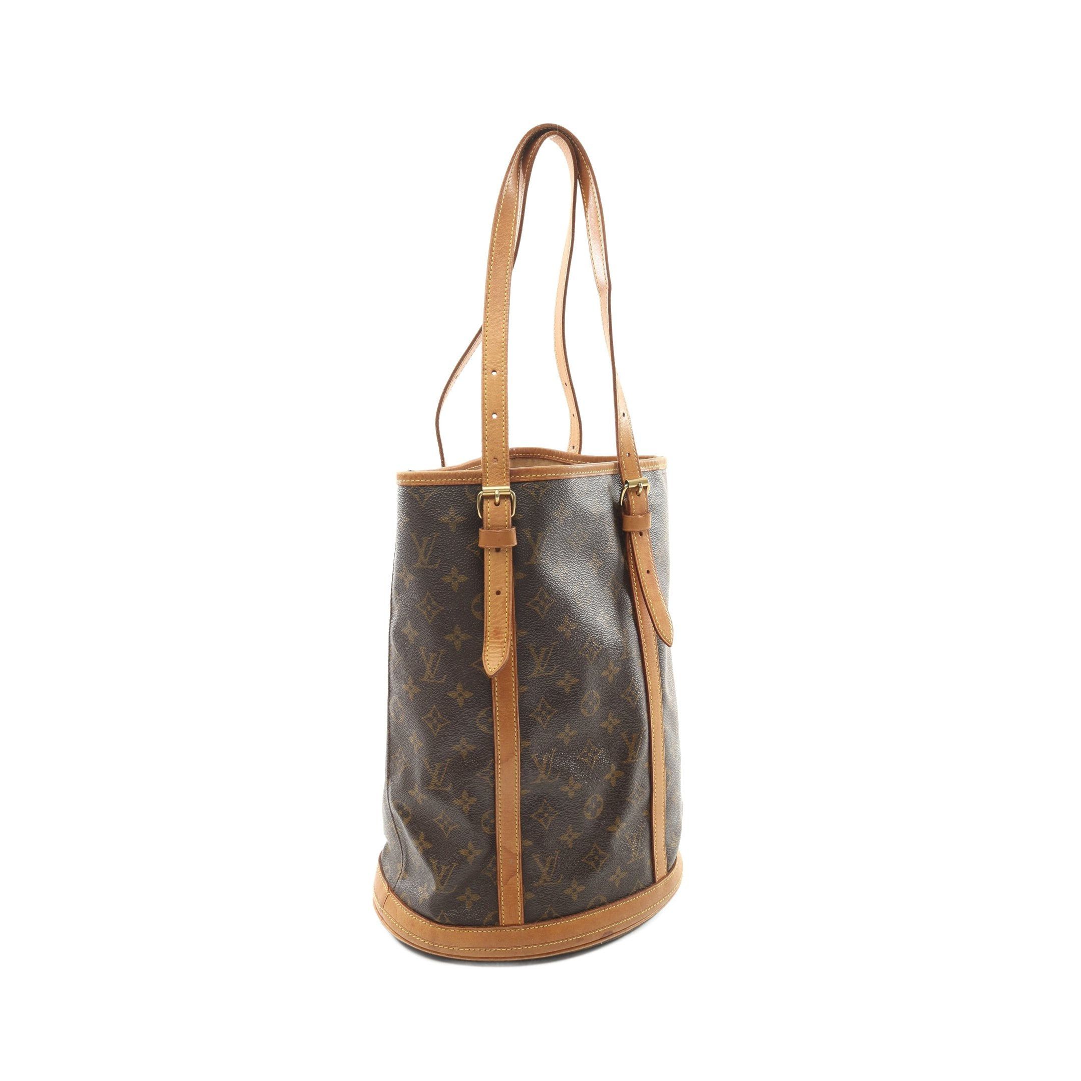 Louis Vuitton Louis Vuitton Bucket Gm Monogram Shoulder Bag Leather Brown Size ONE SIZE - 2 Thumbnail
