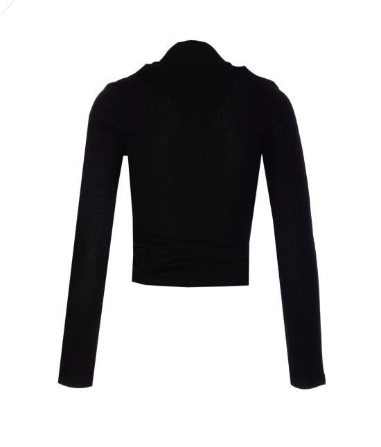 Courreges COURREGES Women Polo Shirts 225JPO048JS0193 9999 Black Size L / US 10 / IT 46 - 2 Thumbnail