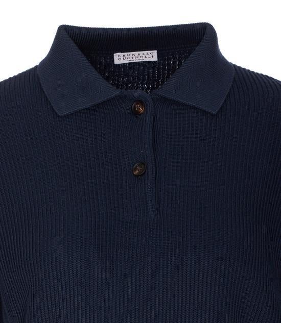 Brunello Cucinelli BRUNELLO CUCINELLI Women Sweater M19194705 C7186 Blue Size M / US 6-8 / IT 42-44 - 4 Thumbnail