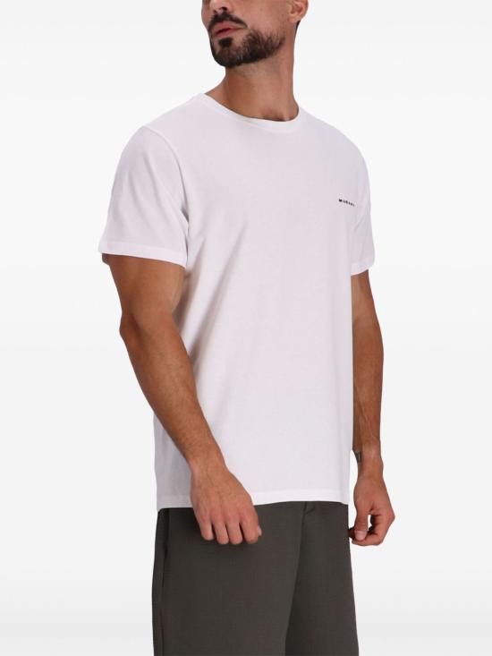 Isabel Marant ISABEL MARANT Men T-Shirts TS0047HA B3N13H20WH White Size US XL / EU 56 / 4 - 4 Thumbnail