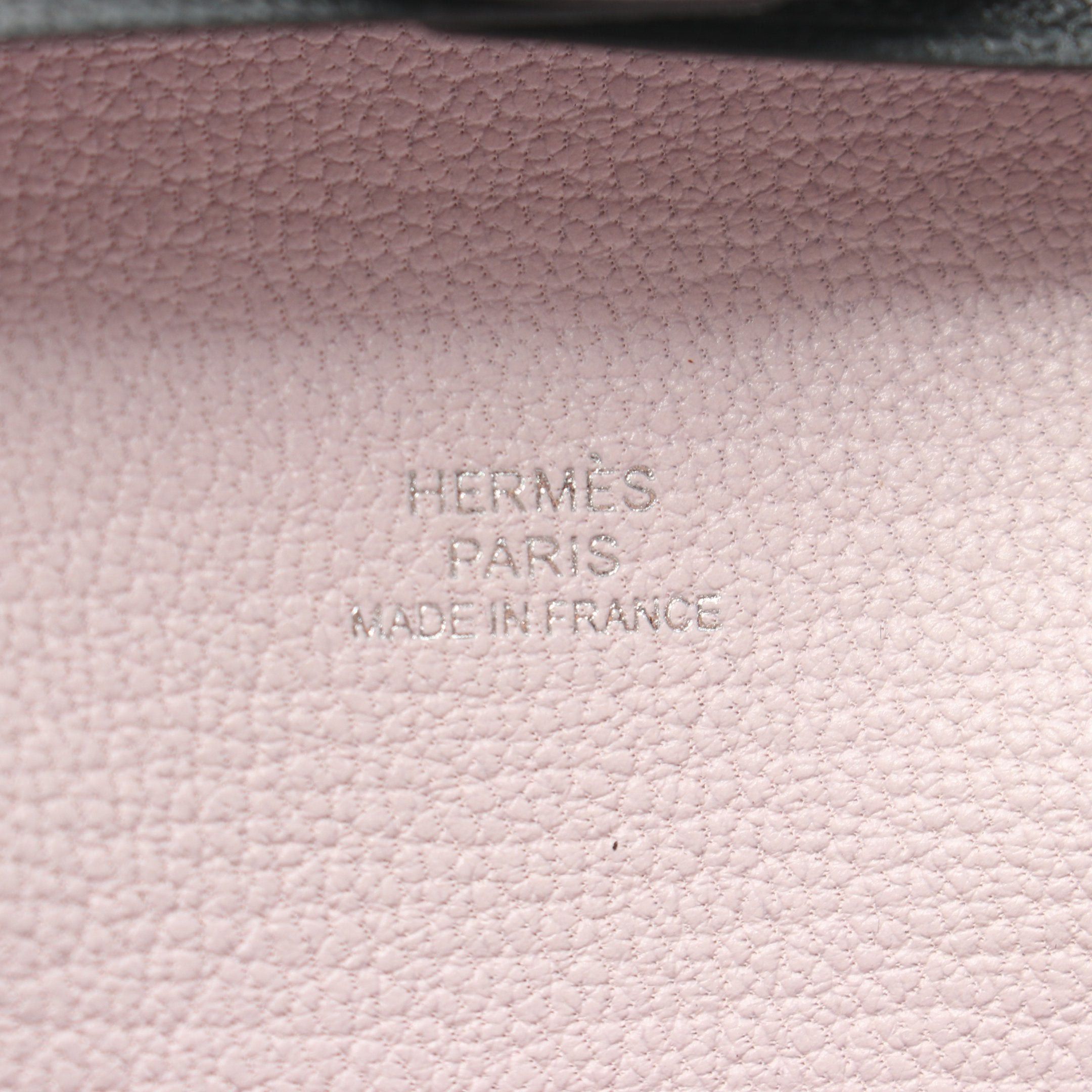Hermes Hermes Bastia Verso Coin Purse Chevre Black Silver Hardware Double Engraved Size ONE SIZE - 4 Thumbnail