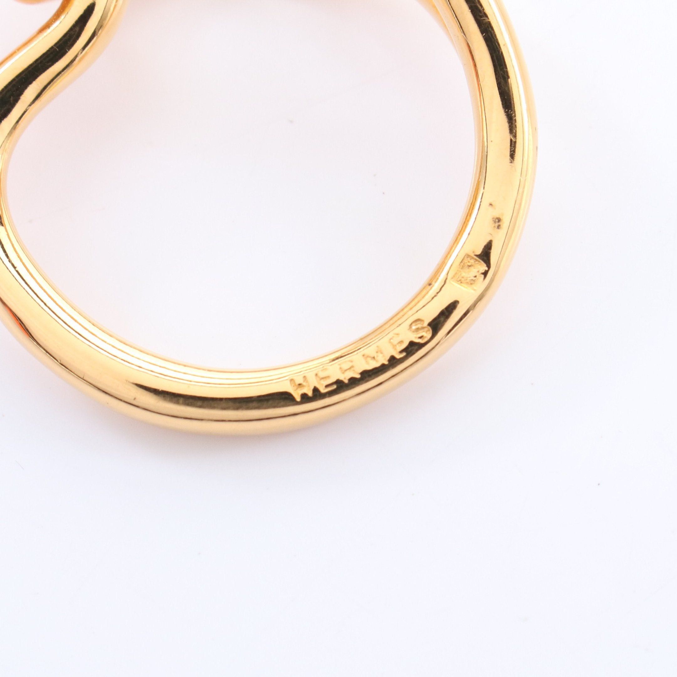 Hermes Hermes Scarf Ring Gp Gold Size ONE SIZE - 3 Thumbnail